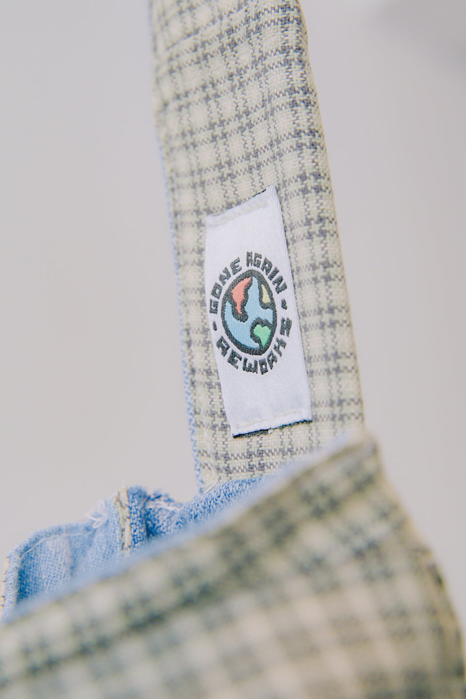 Rework Vintage Wrangler Plaid Flannel Shoulder Bag