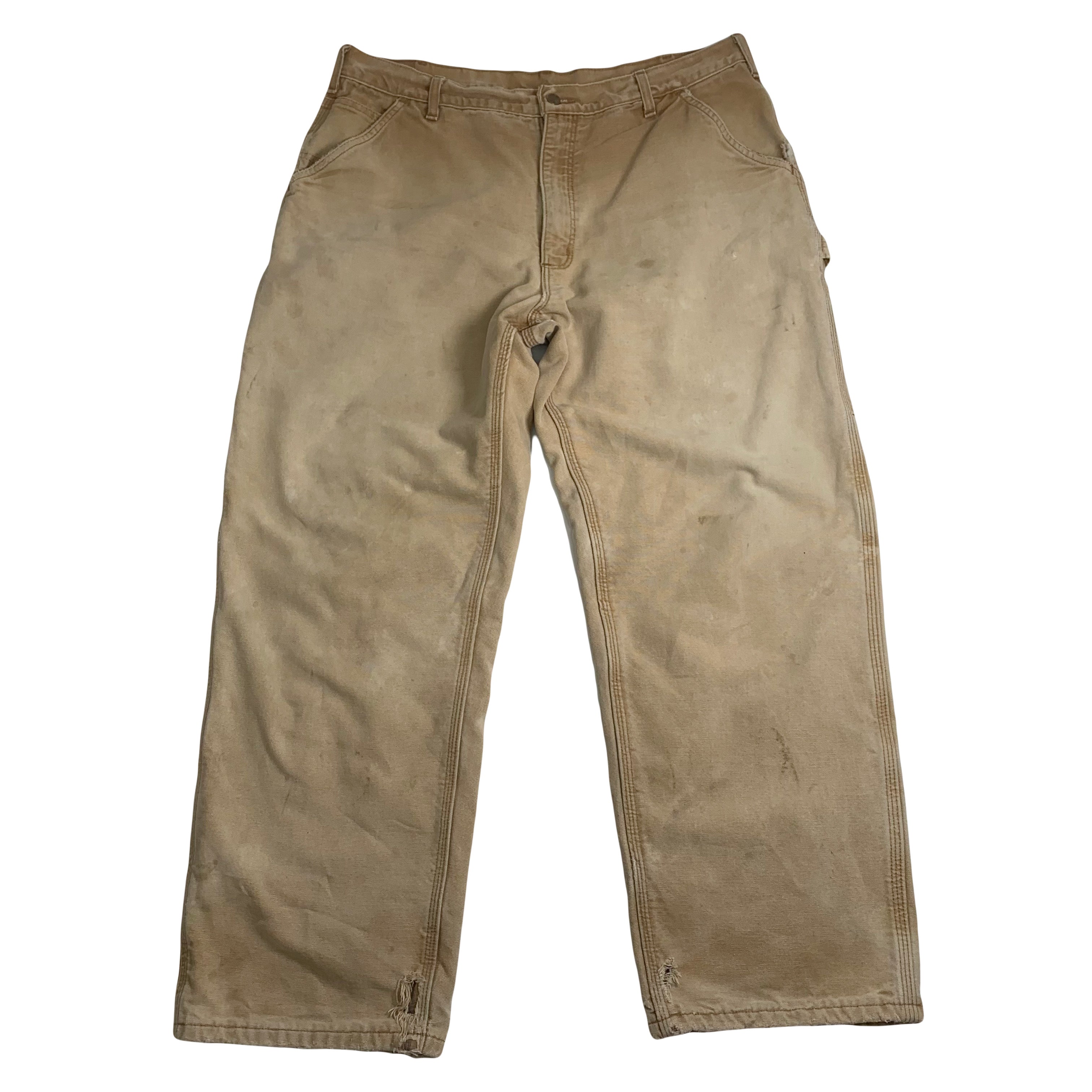 Vintage Carhartt Blanket Lined Faded Carpenter Pants 38
