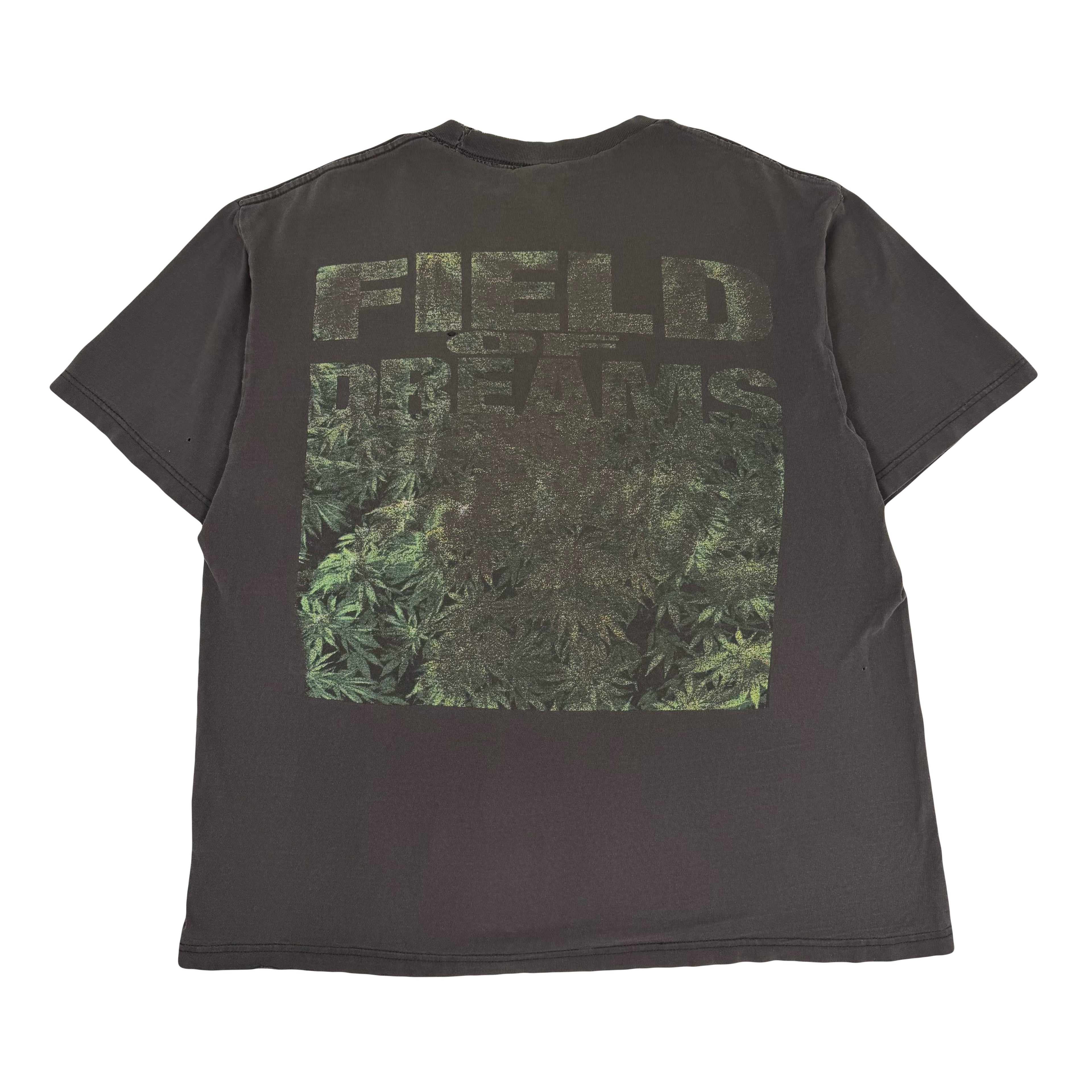 Vintage Field Of Dreams Cannabis Faded Tee L