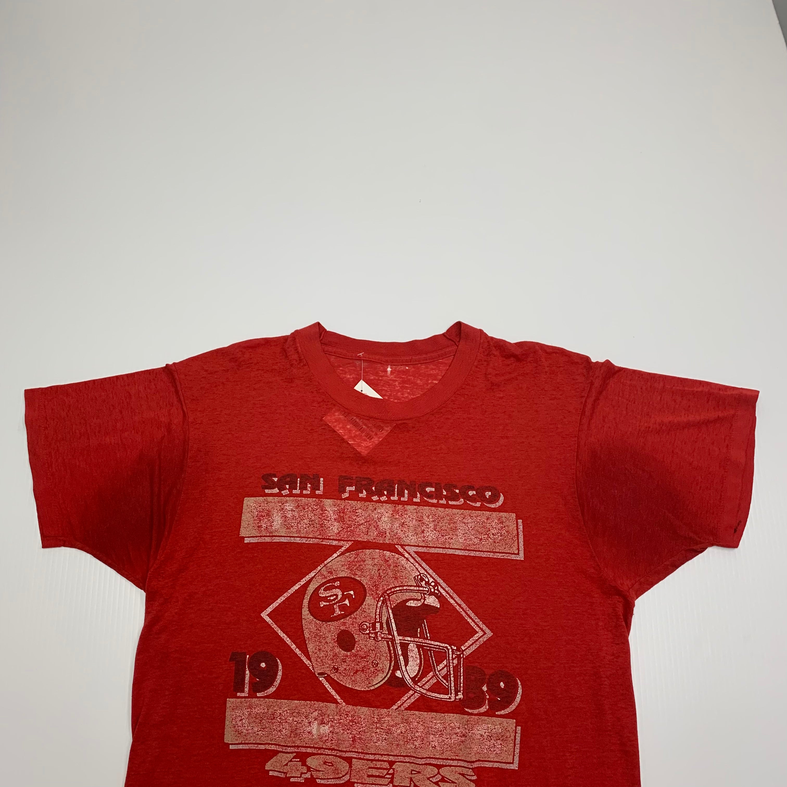 1989 SF 49ers Faded Tee M