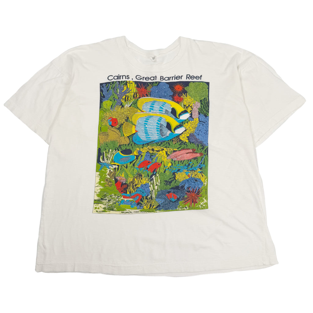 Vintage Cairns Australia Barrier Reef Graphic Tee Women's XL