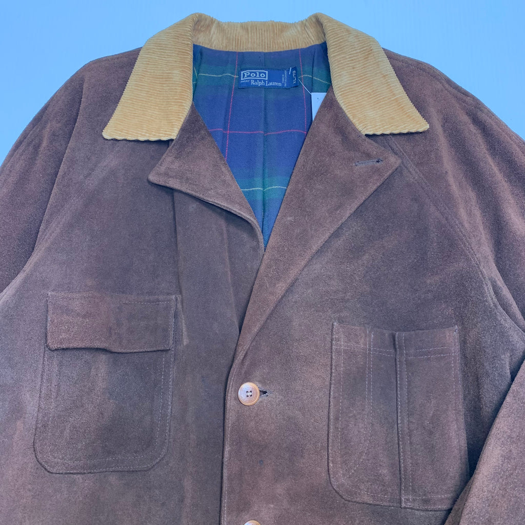 Vintage Polo Ralph Lauren Leather Coat Jacket XL