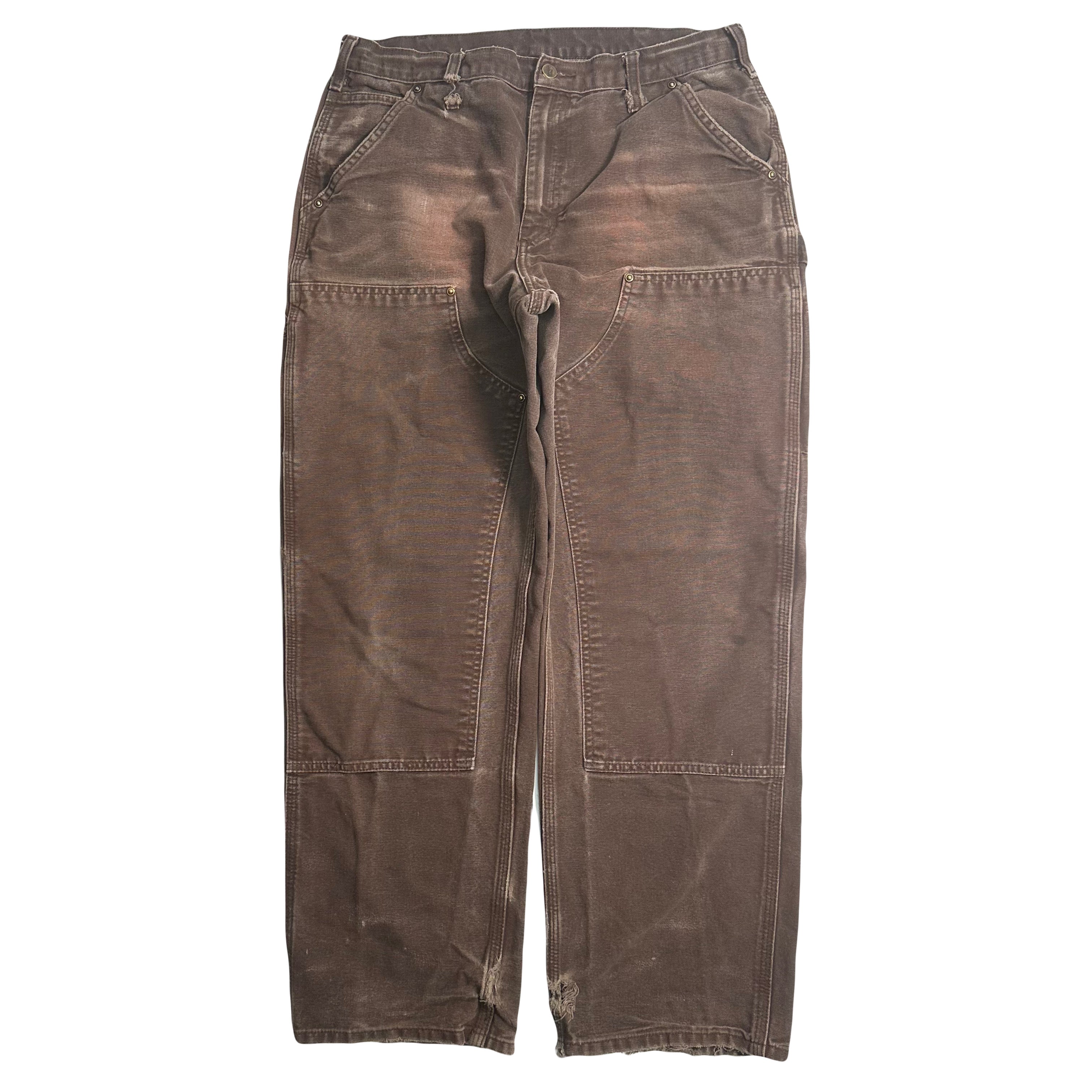 Vintage Carhartt Faded Double Knee Denim 8481 33
