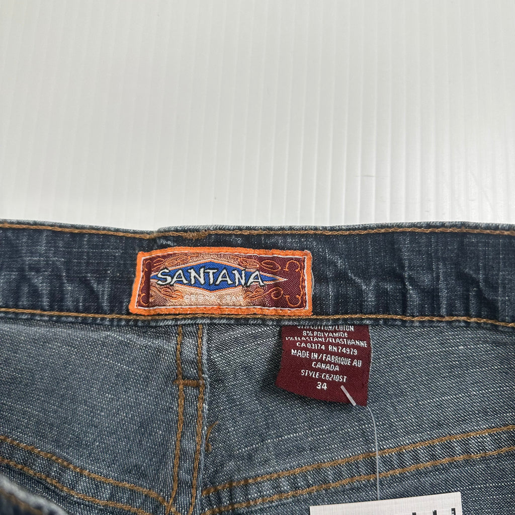Vintage Santana Dark Wash Denim Shorts 34
