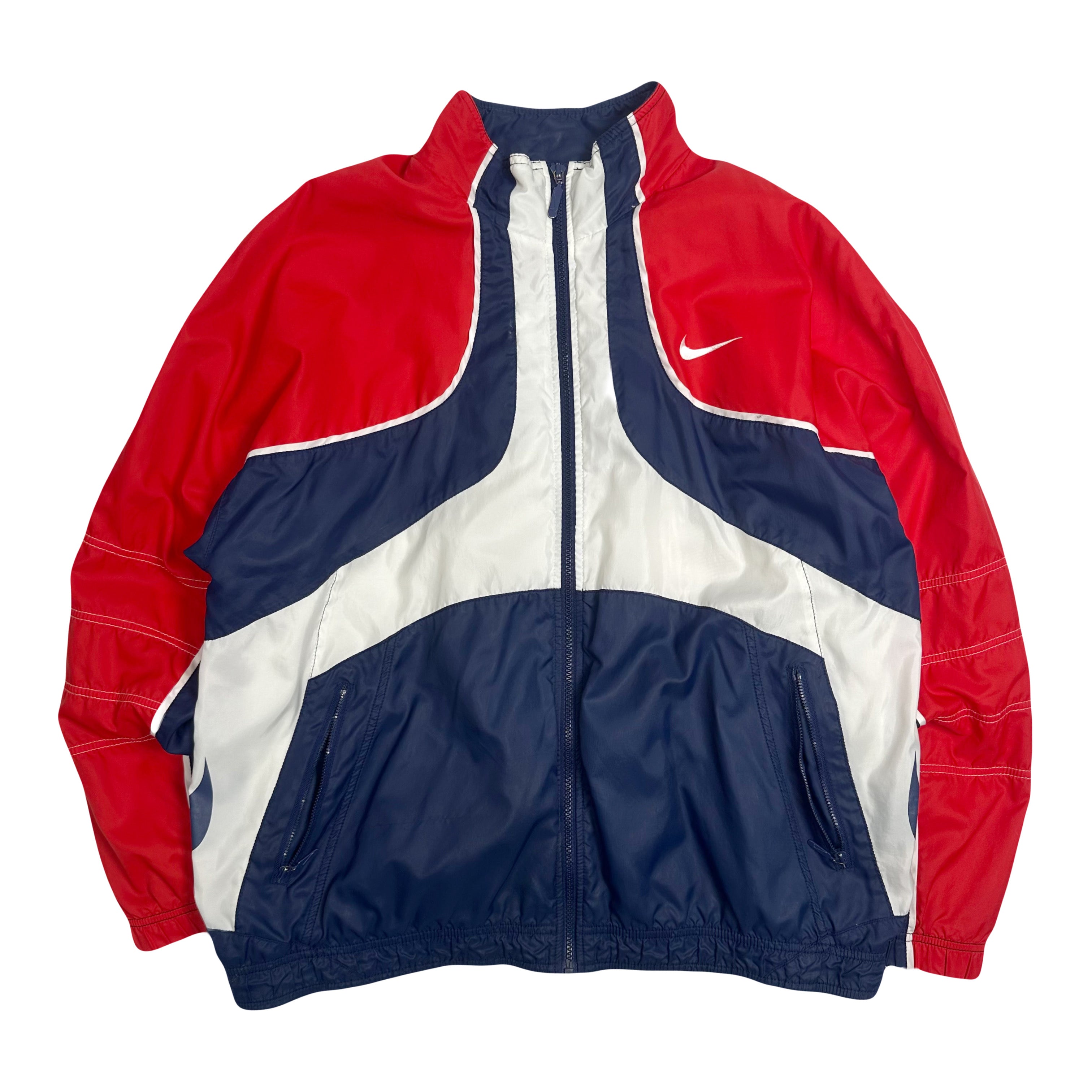 90s Nike Swoosh Full Zip Light Jacket L