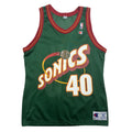 90s Champion Seattle Sonics Shawn Kemp #40 Jersey L