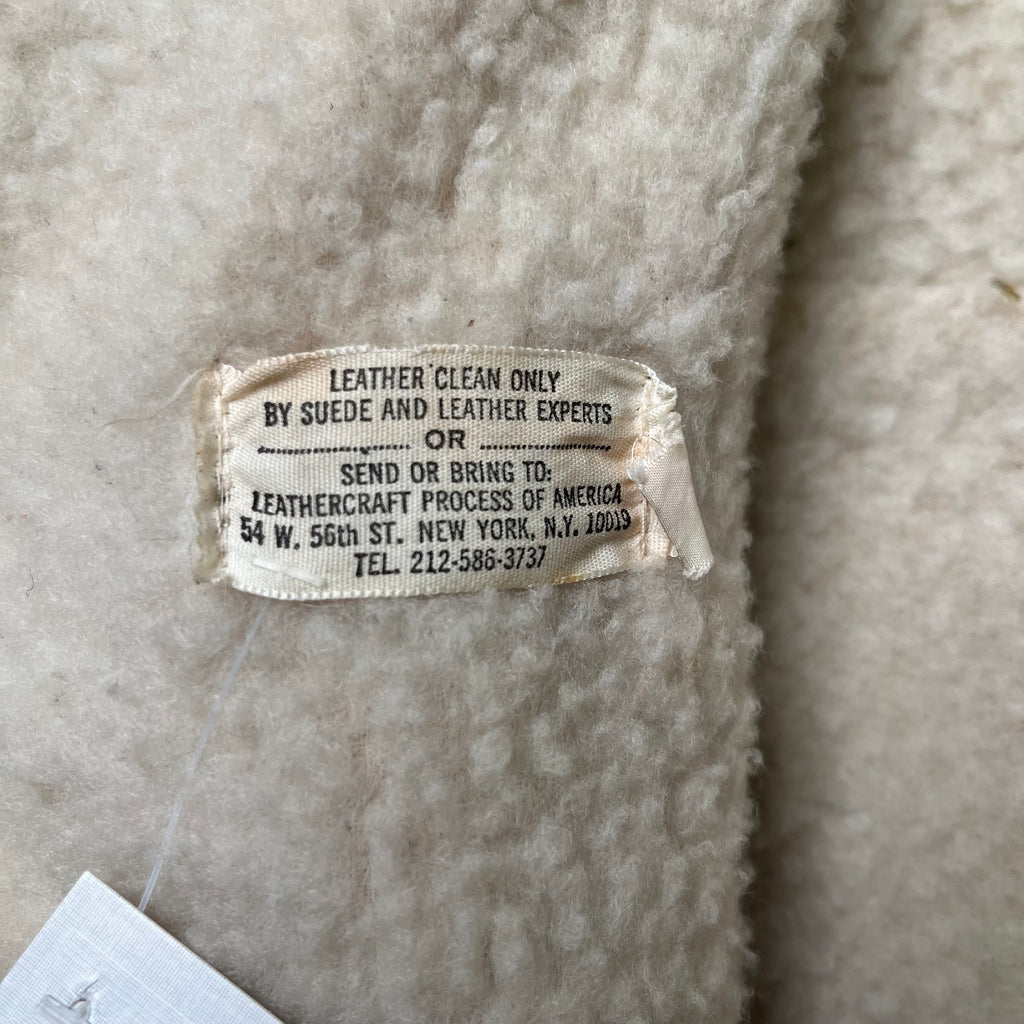 Vintage Sherpa Lined Suede Jacket Women's 6