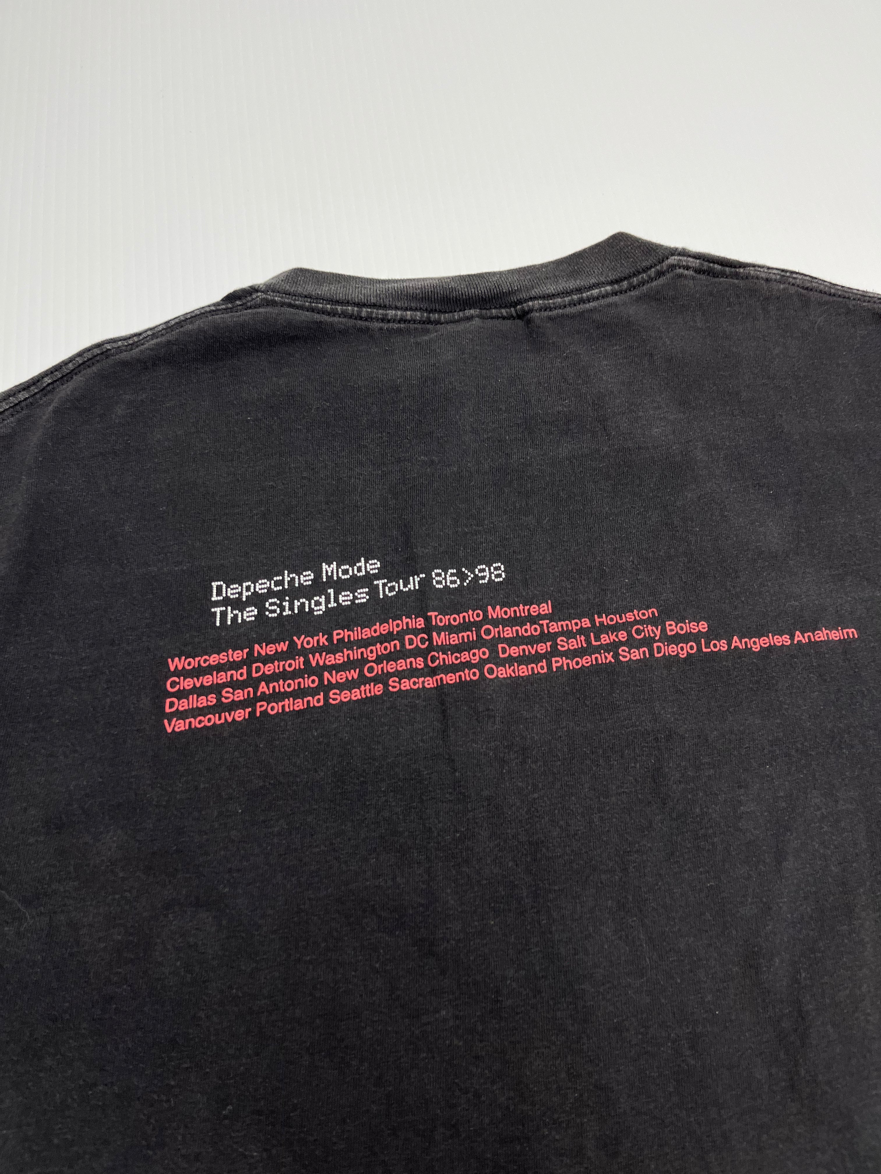 1998 Depeche Mode Singles Tour Tee L