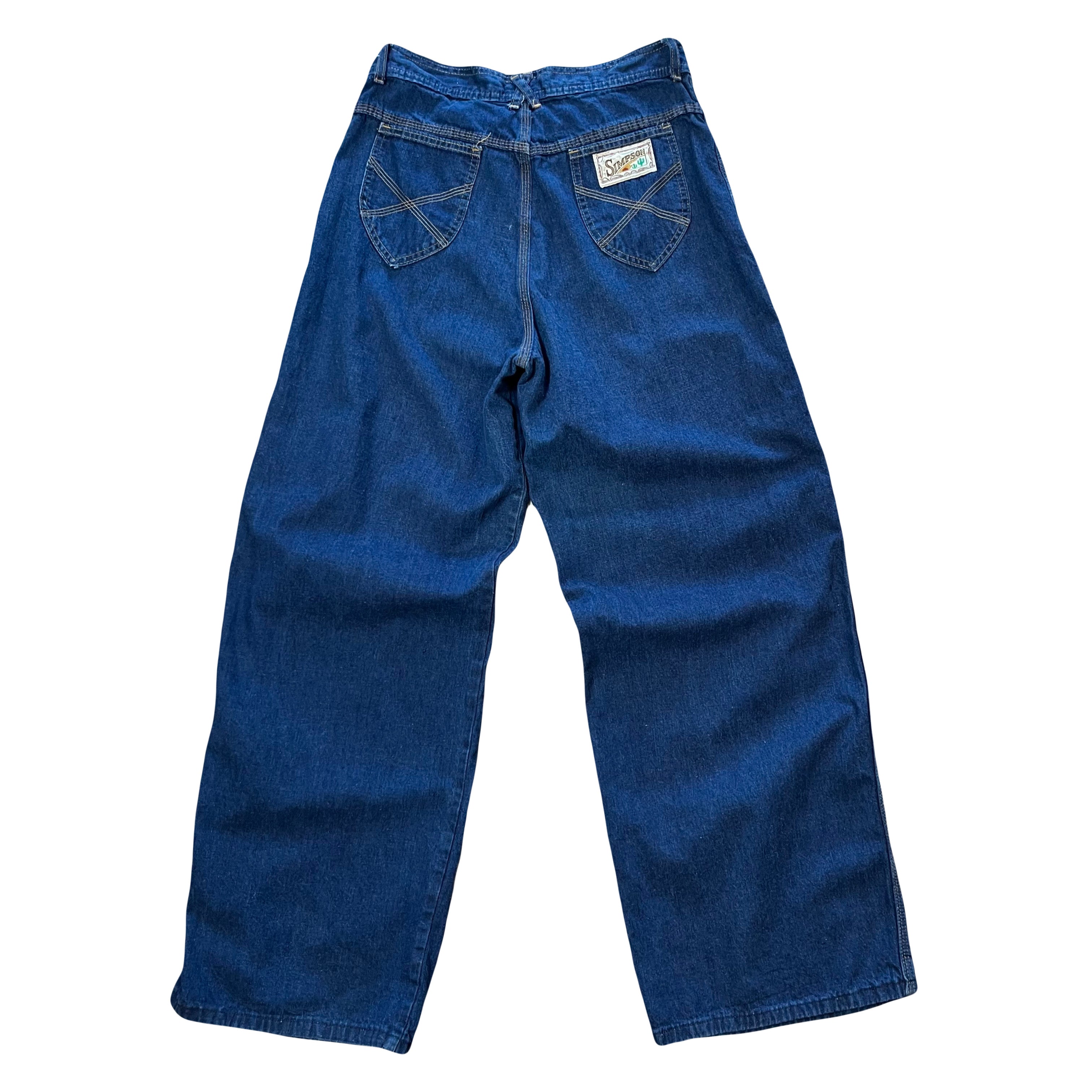 Vintage Simpson Dark Wash Baggy Denim 31