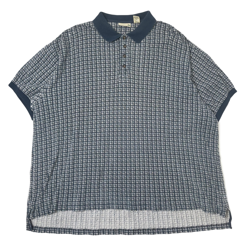 Vintage Fieldmaster Plaid Pattern Polo Shirt XL