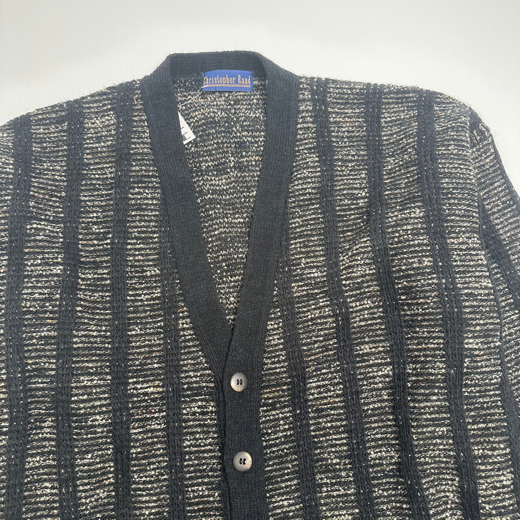 Vintage Christopher Rand Patterned Cardigan Sweater S