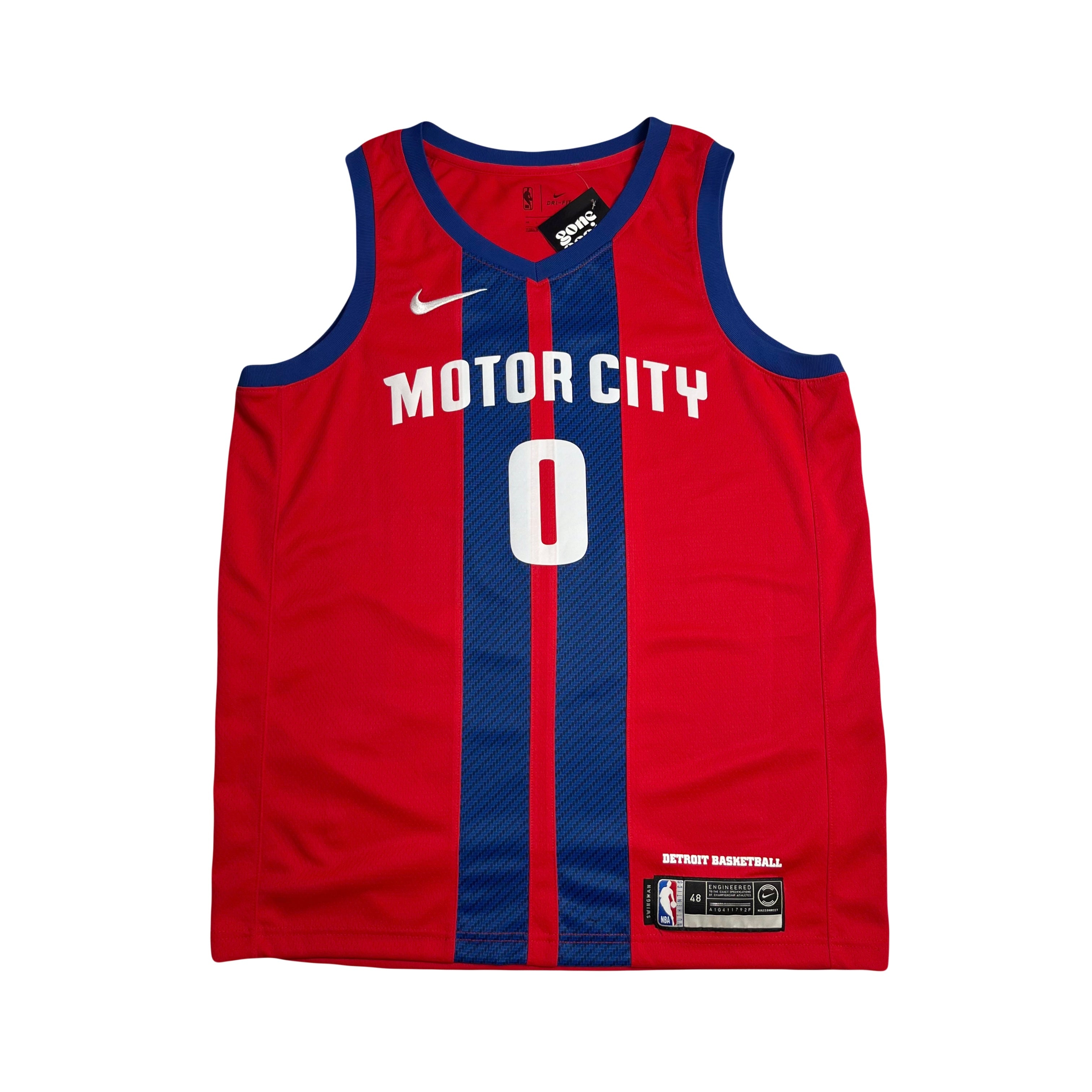 Nike Detroit Pistons Motor City Andre Drummond Jersey L