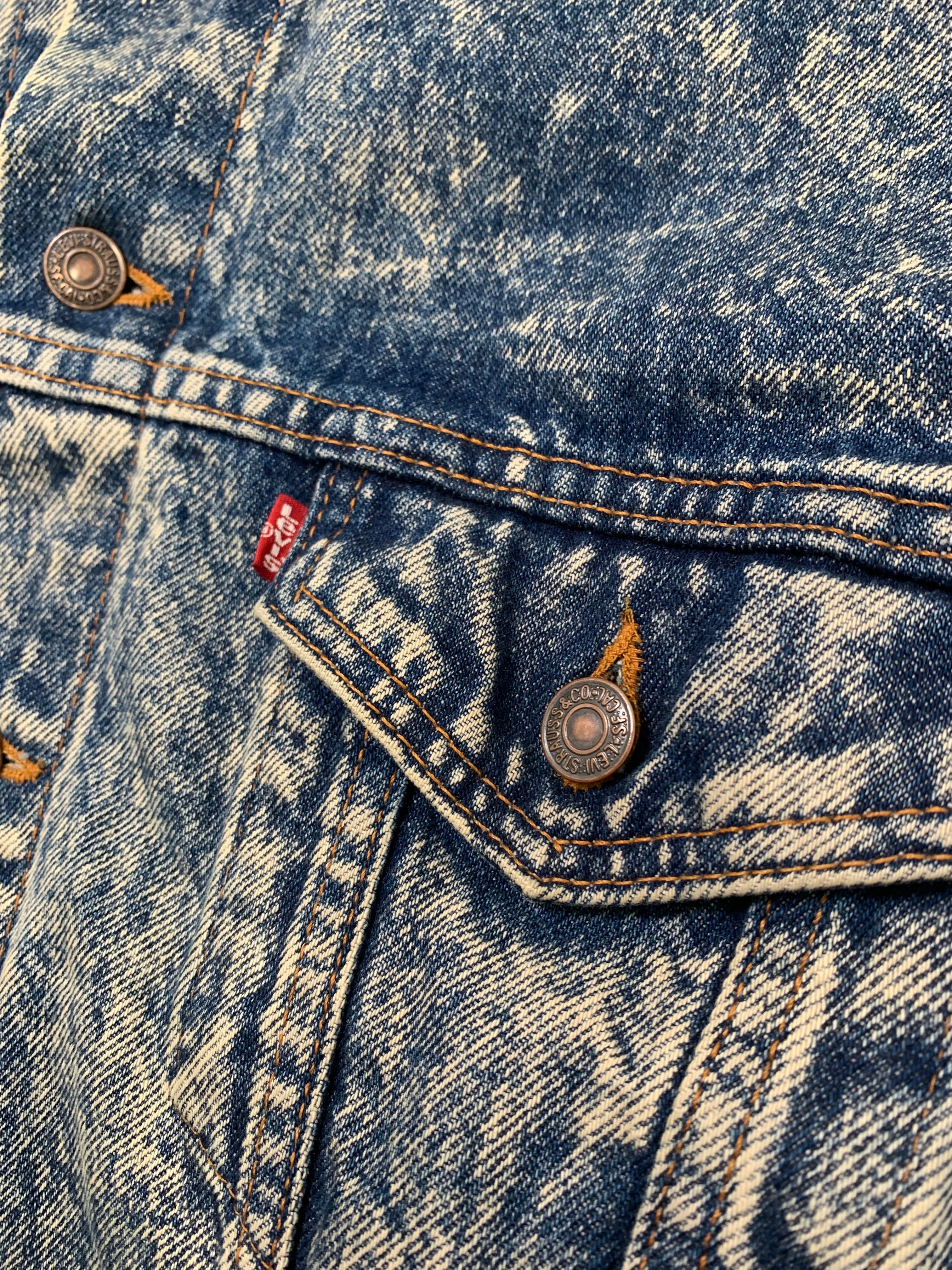 Vintage Levi's Acid Wash Denim Jacket XL