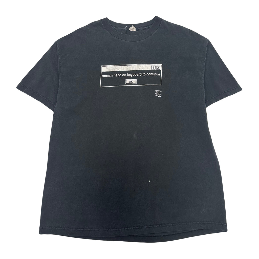 Smash Head On Keyboard To Continue Humor Tee XL