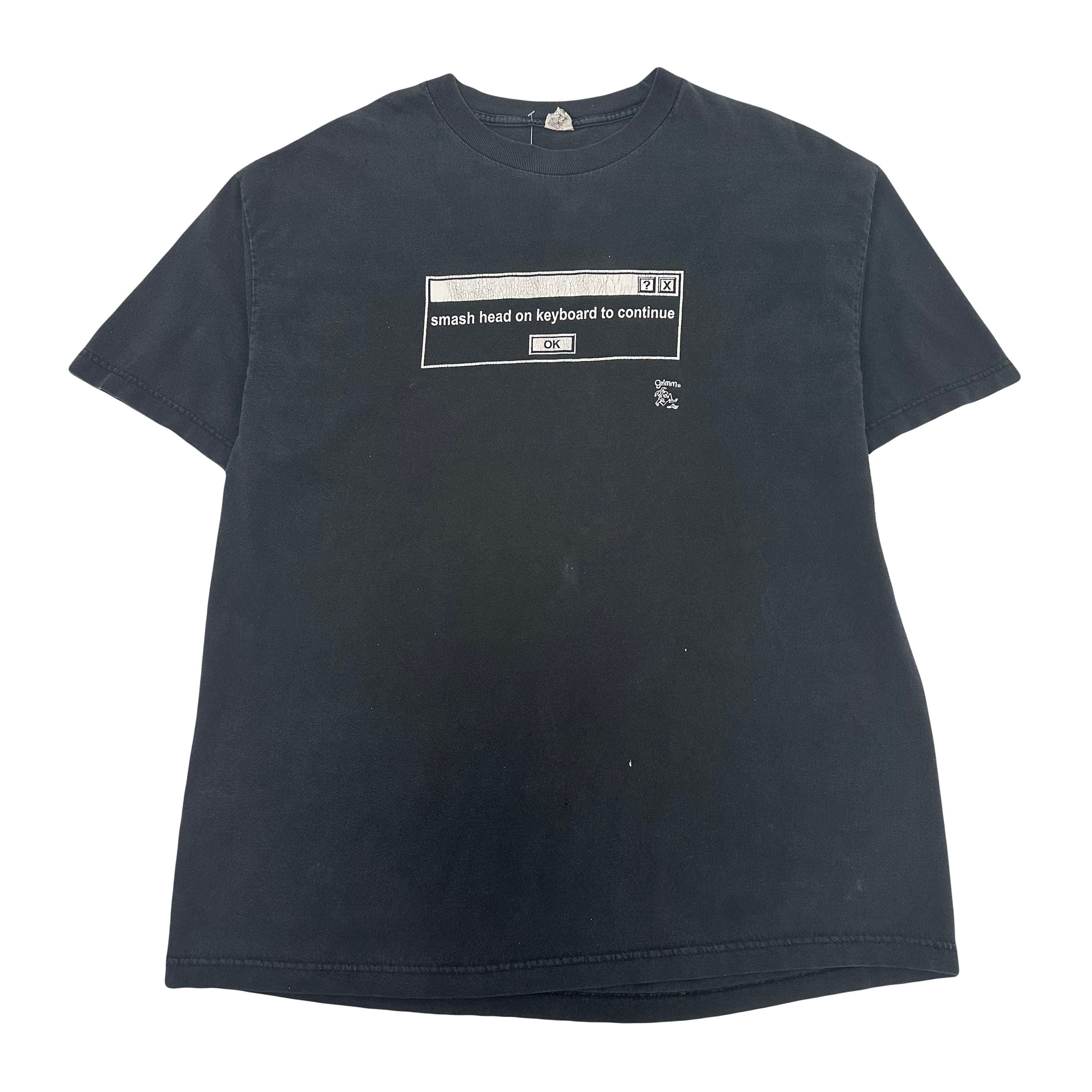 Smash Head On Keyboard To Continue Humor Tee XL