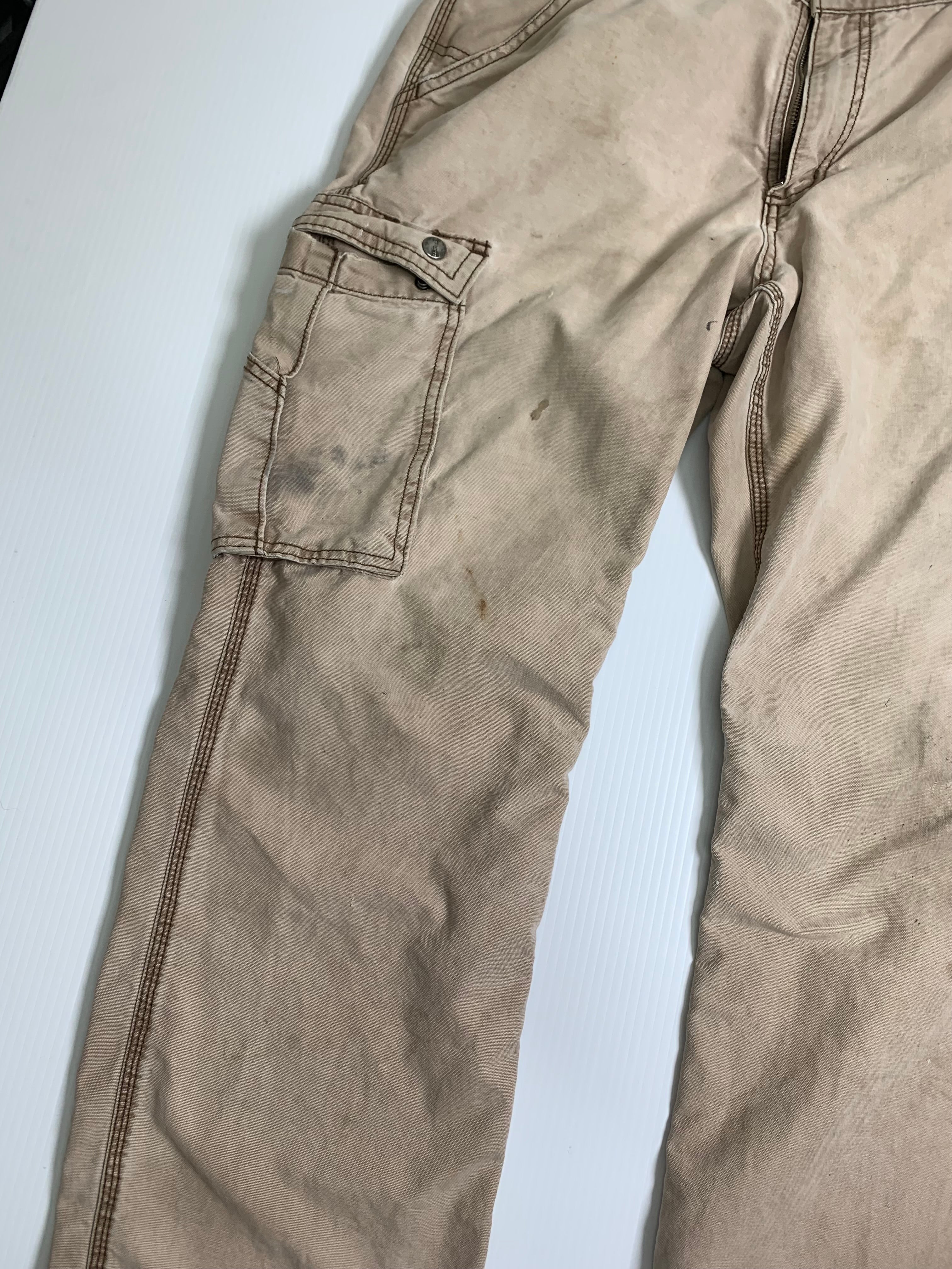 Carhartt Faded Cargo Carpenter Denim 36