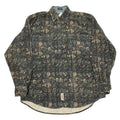Vintage Nature Leaf Flannel M