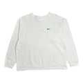 90s Nike White Swoosh Crewneck L