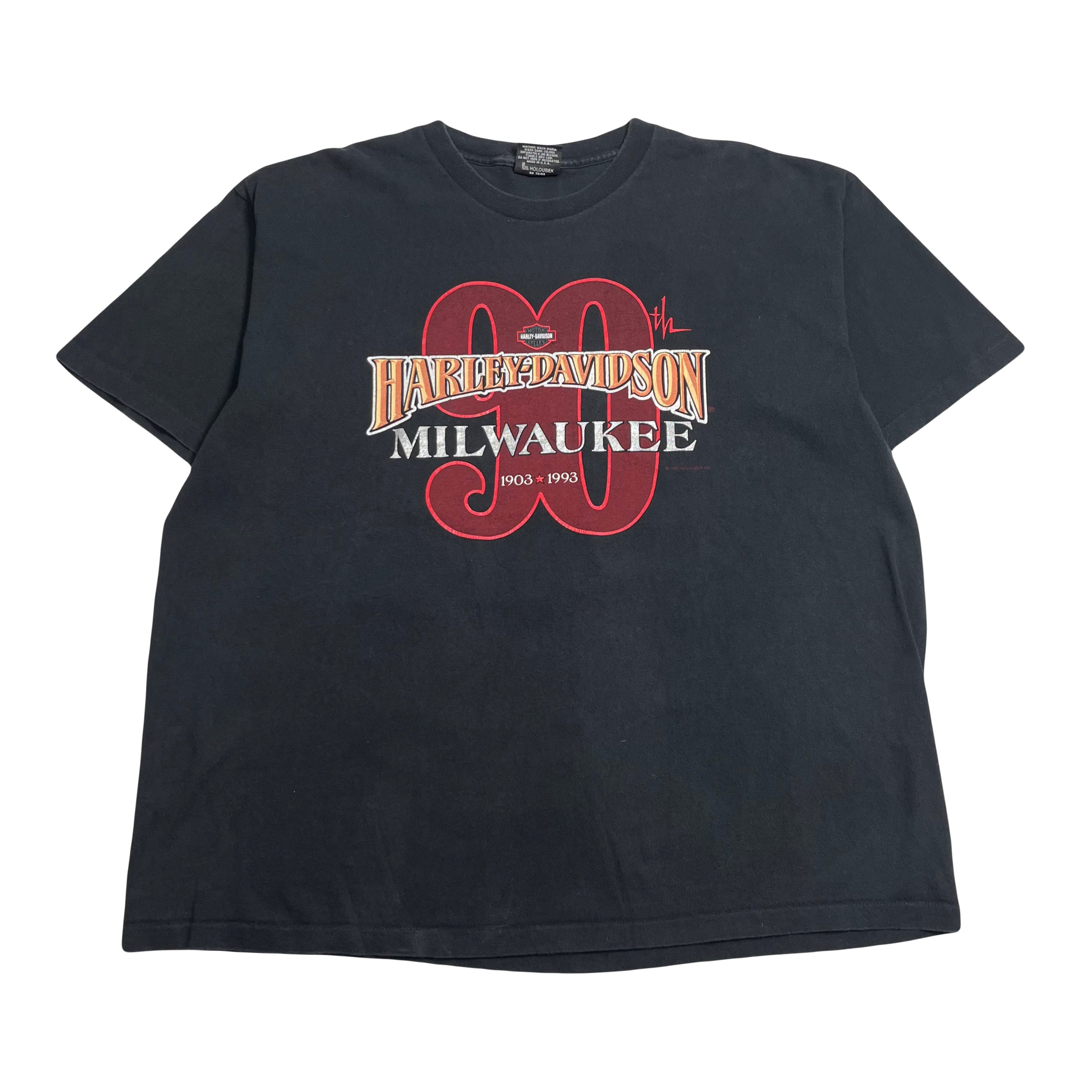 1993 Harley Davidson 90th Anniversary Milwaukee Tee XL