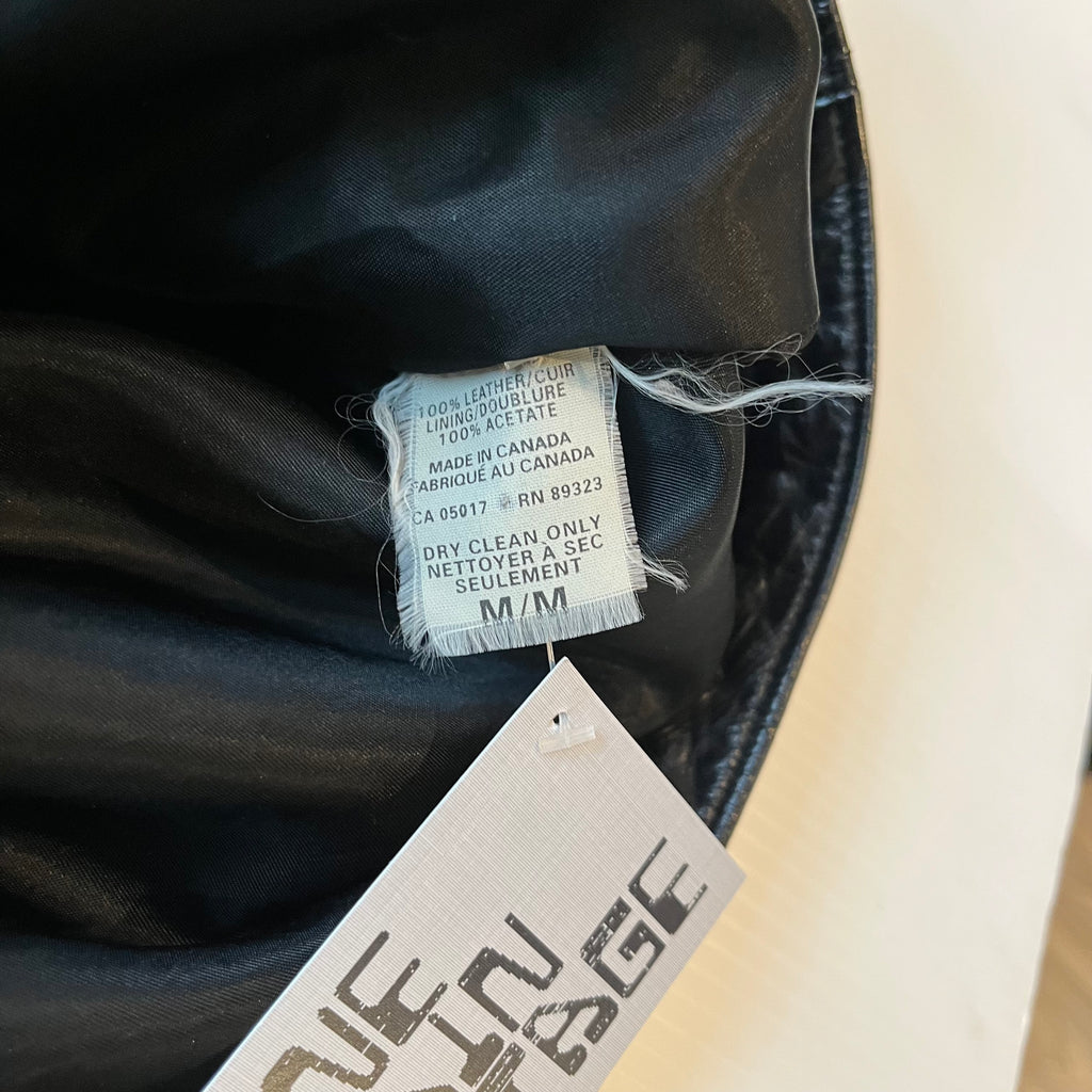 Vintage Roots Canada Leather Moto Jacket M