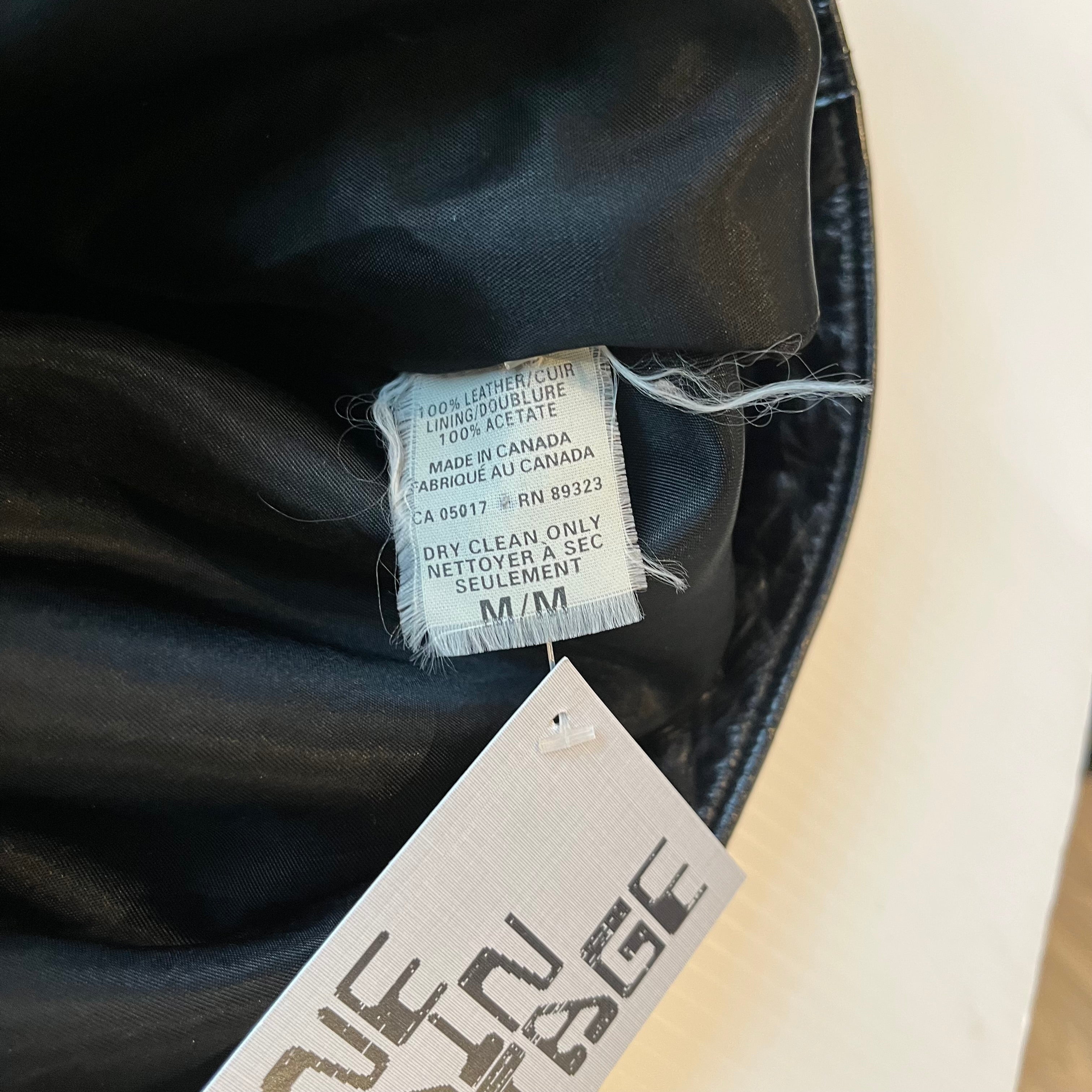 Vintage Roots Canada Leather Moto Jacket M