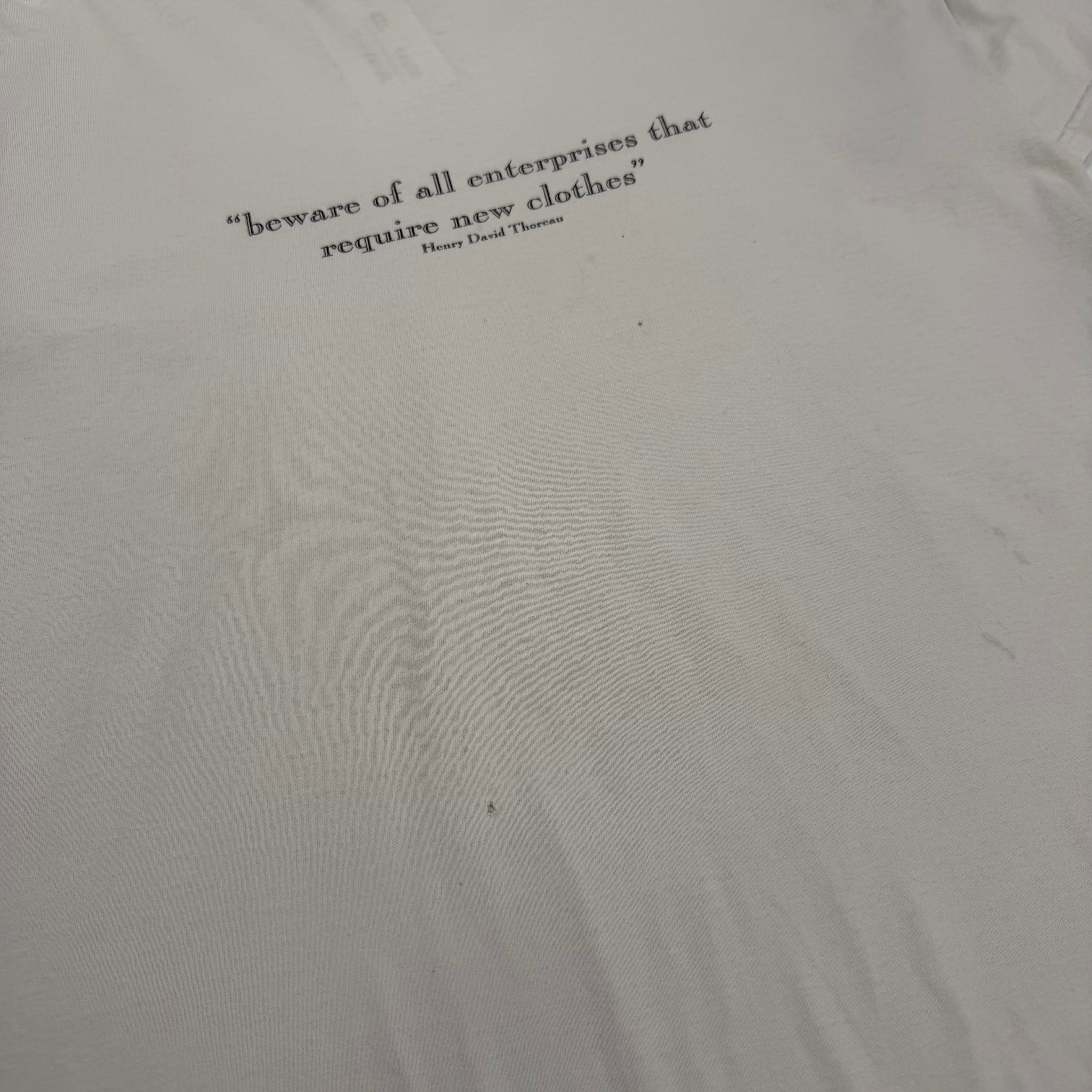 Vintage Henry David Thoreau Quote Tee XL