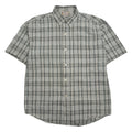 Ascot Lei Plaid Short Sleeve Button Up Shirt M