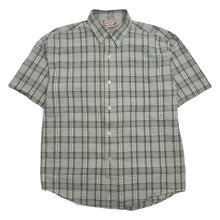 Load image into Gallery viewer, Ascot Lei Plaid Short Sleeve Button Up Shirt M
