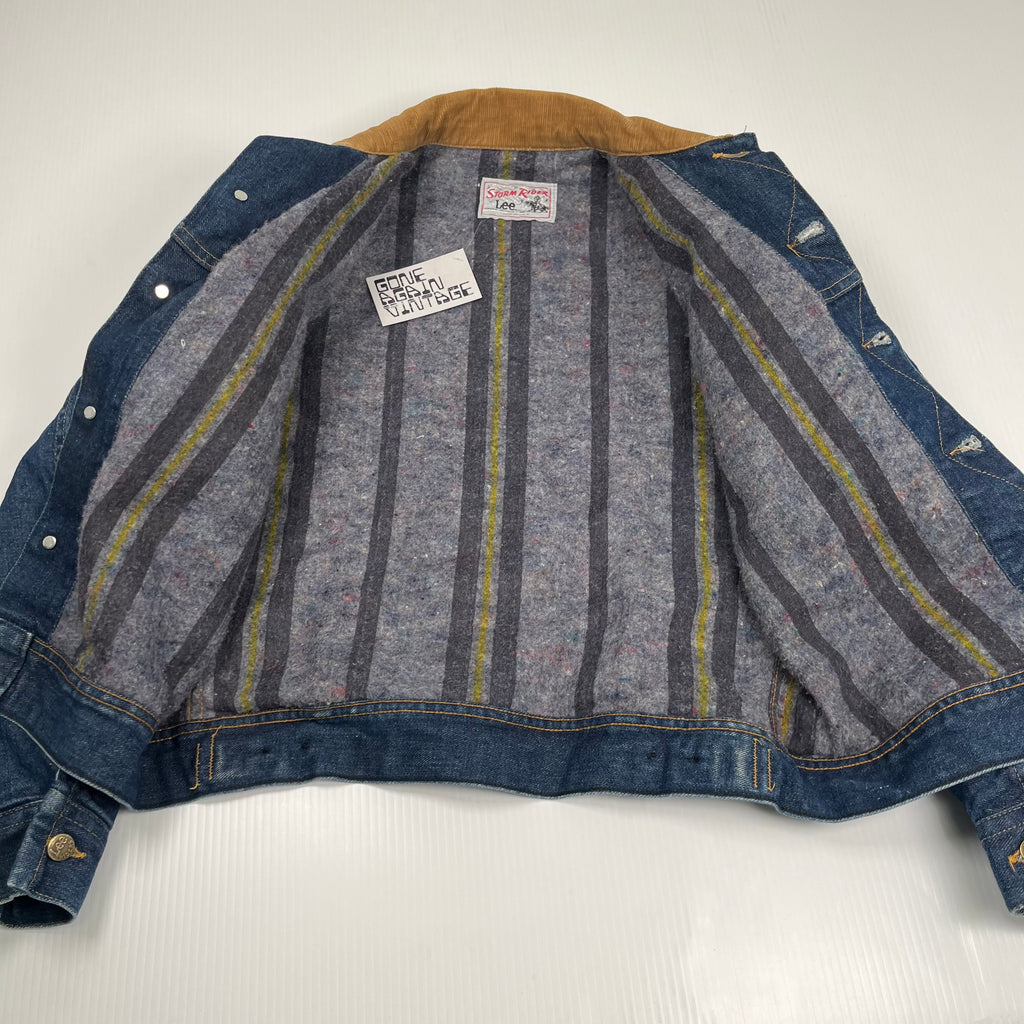 1980's Lee Storm Rider Dark Wash Denim Jacket M