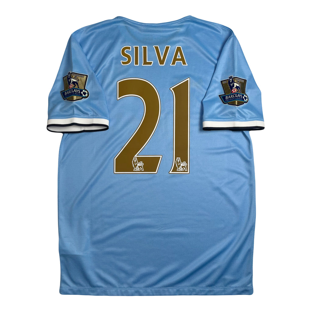 2013-14 Nike Manchester City Silva Home Kit M