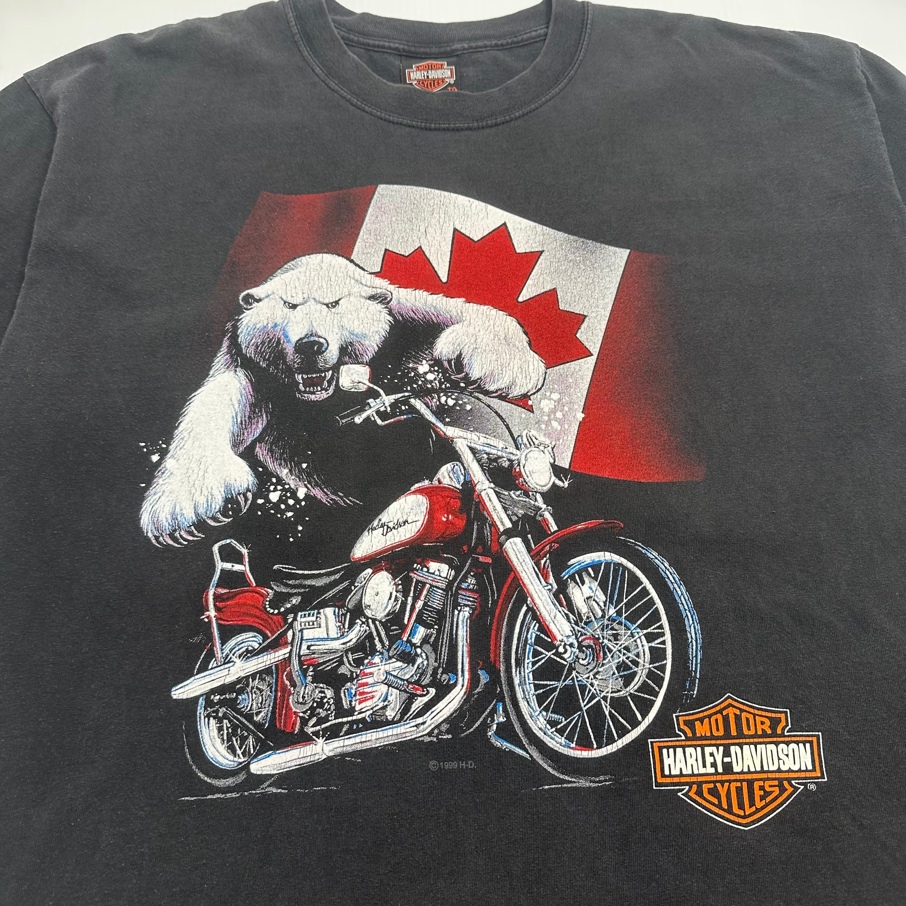 2000 Harley Davidson Alberta Canada Polar Bear Tee XL