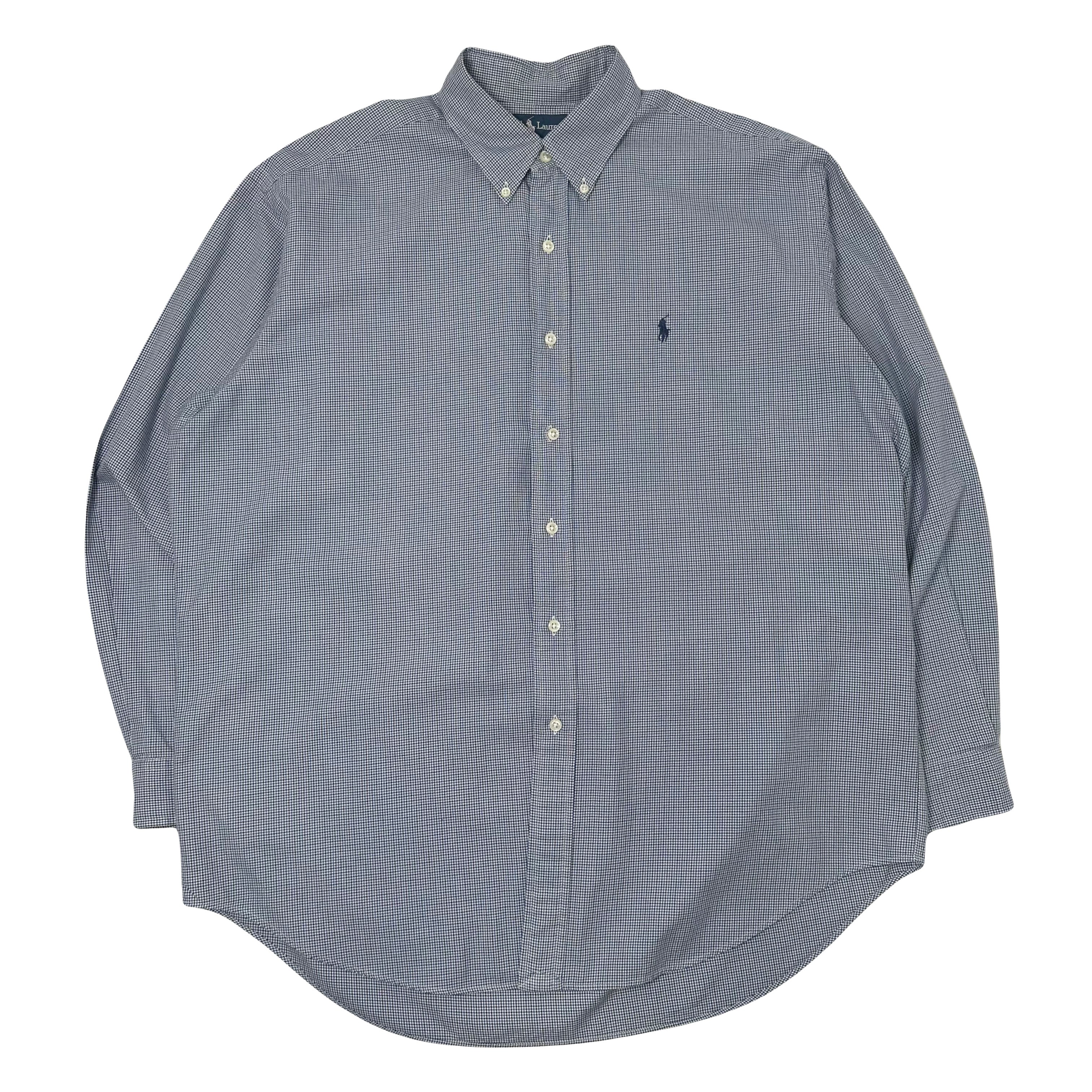 Vintage Ralph Lauren Blake Grid Plaid Button Up Shirt L