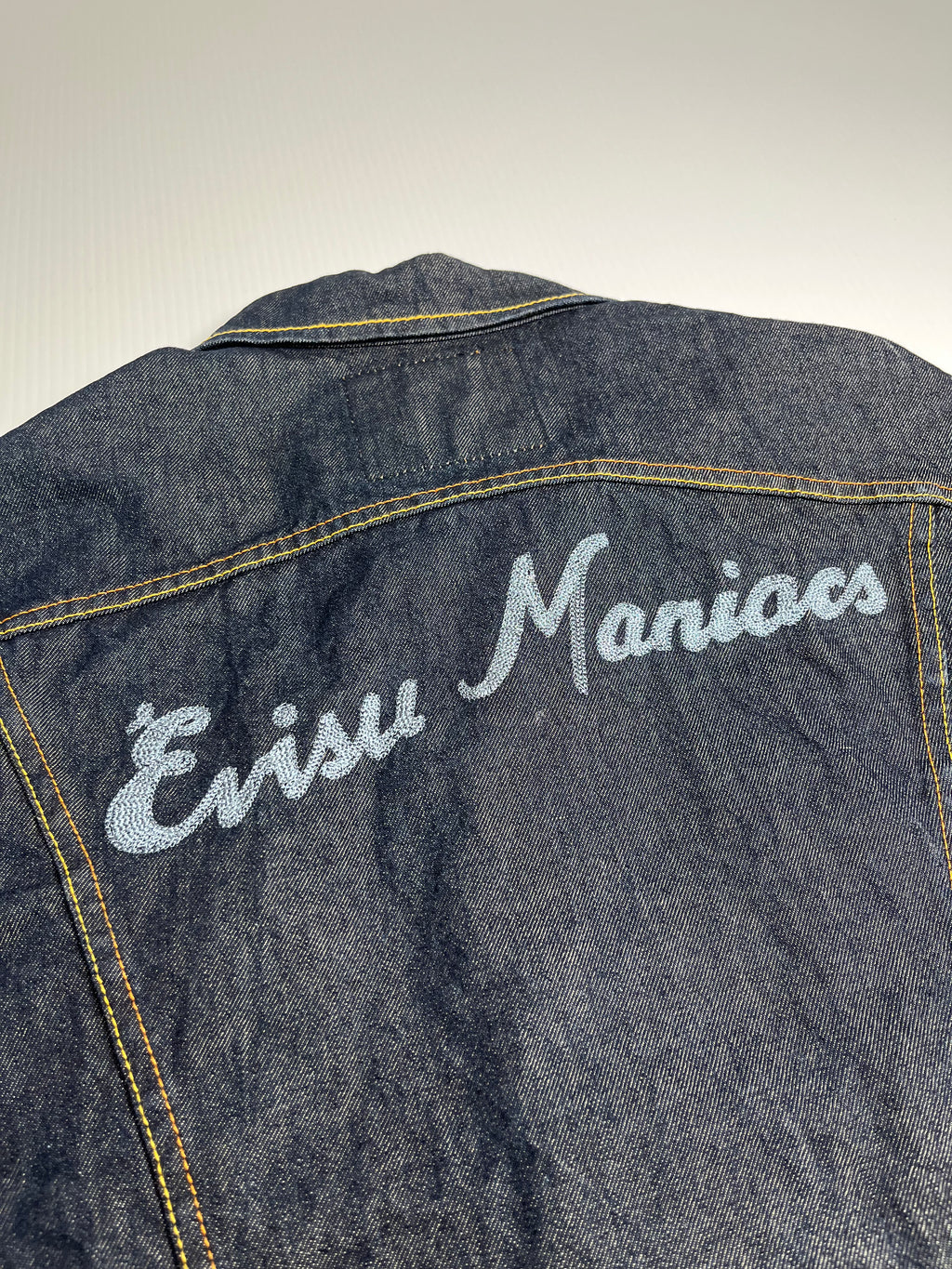 Evisu Maniacs Dark Wash Denim Jacket Women's XL