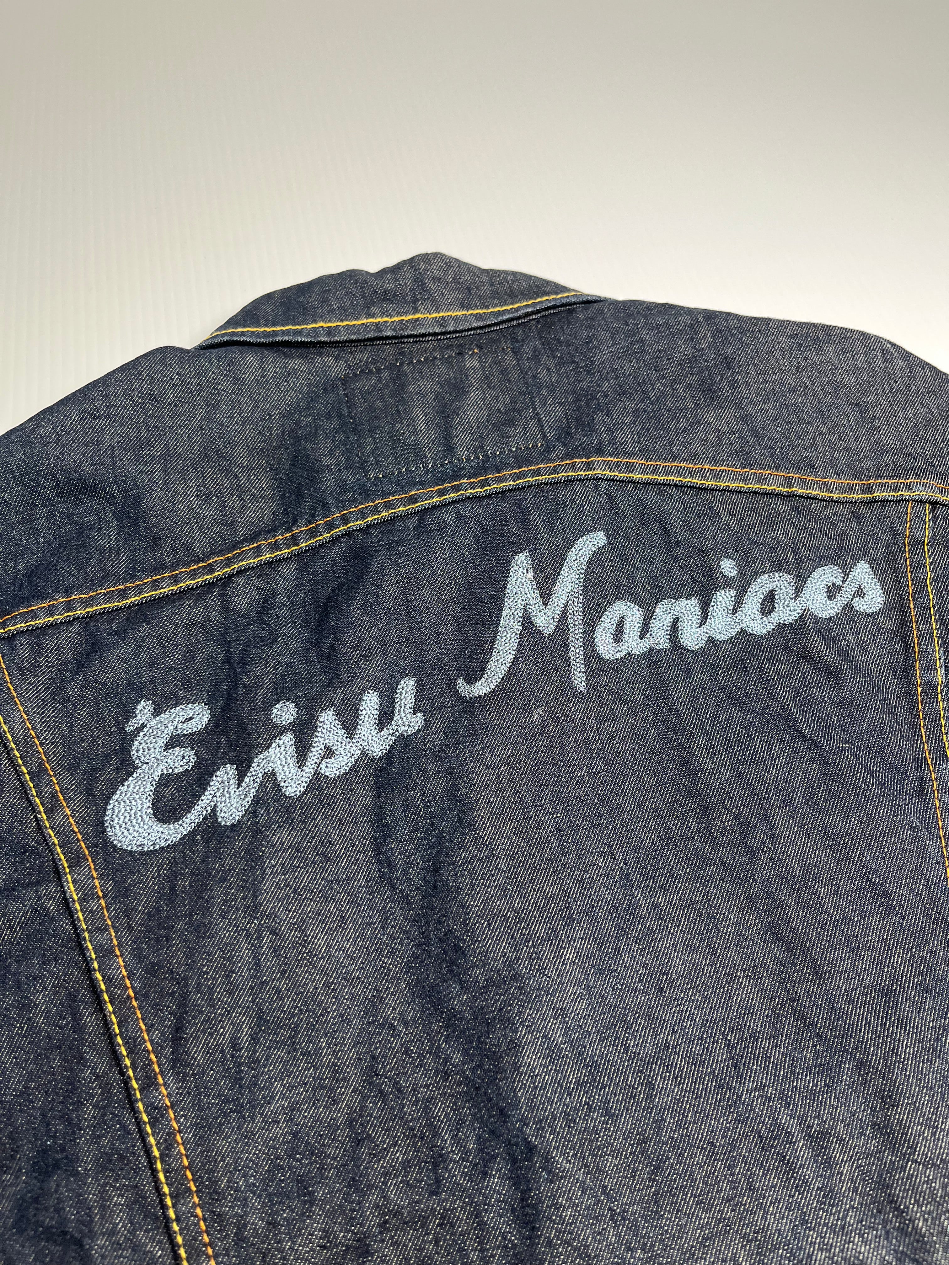 Evisu Maniacs Dark Wash Denim Jacket Women's XL