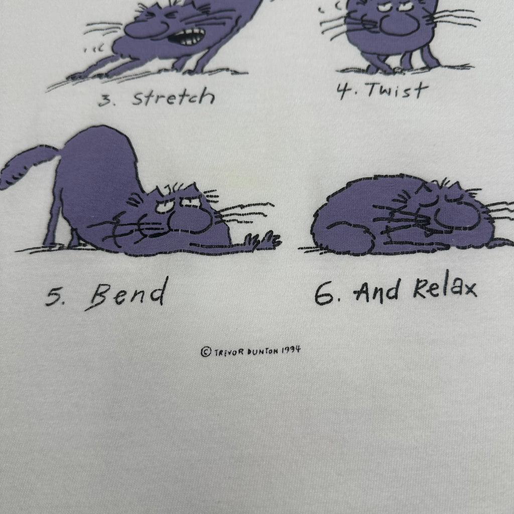 1994 Cat Aerobics Graphic Tee XL
