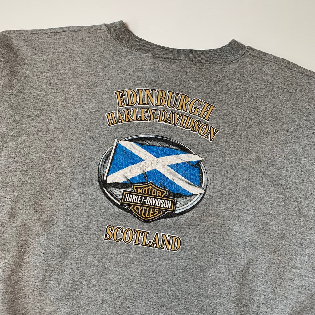 Vintage Harley Davidson Edinburgh Scotland Crewneck L