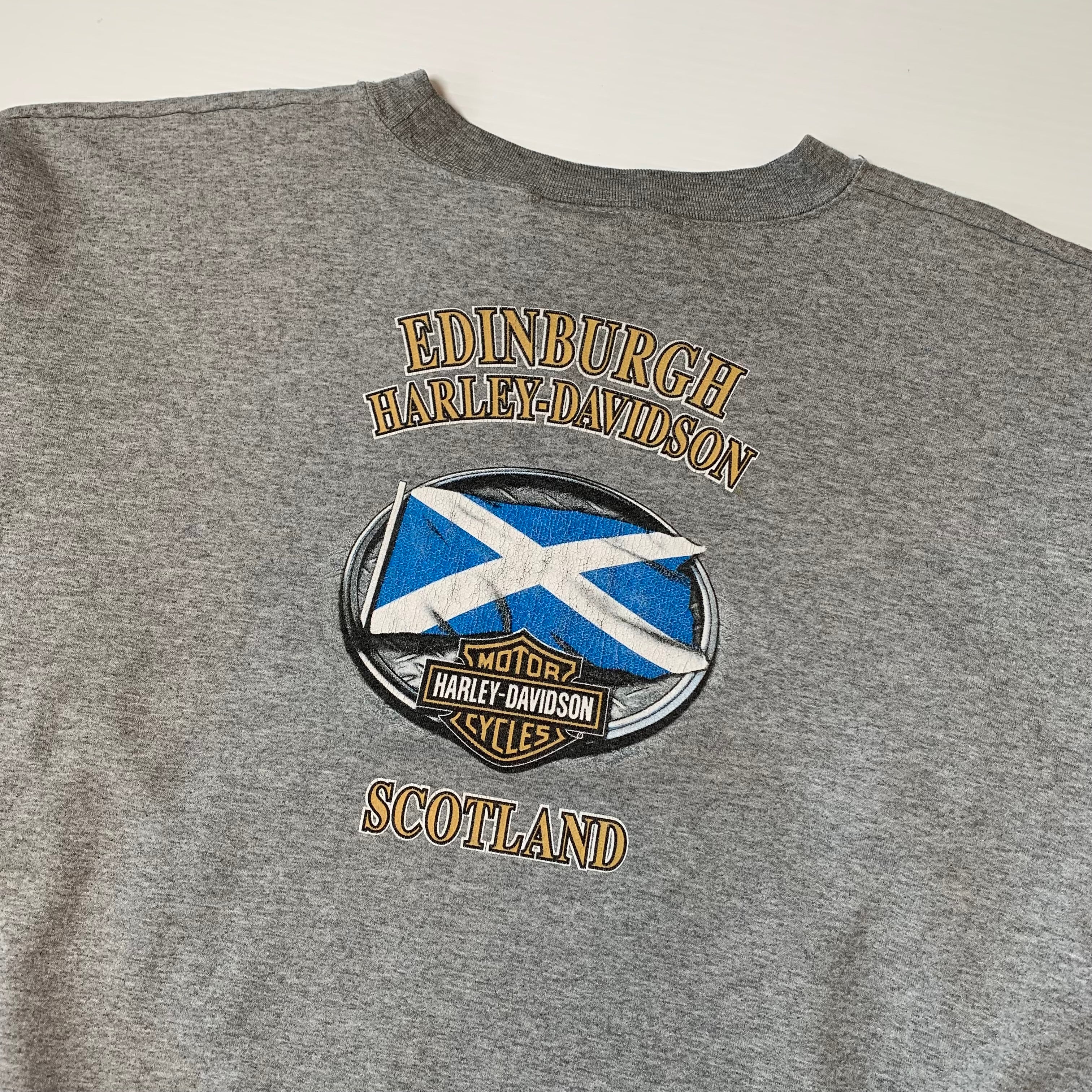 Vintage Harley Davidson Edinburgh Scotland Crewneck L