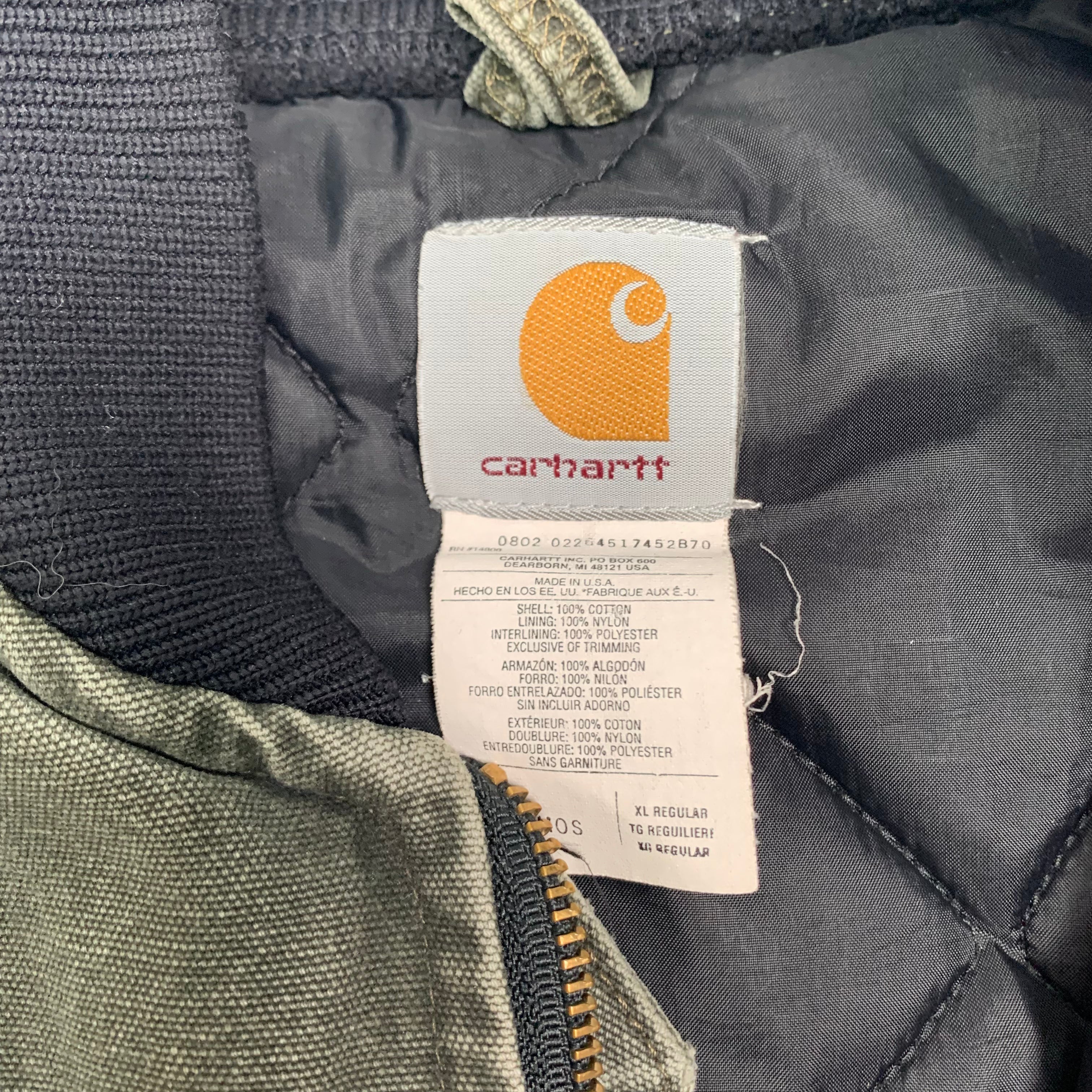 Carhartt Faded Green Denim Vest XL