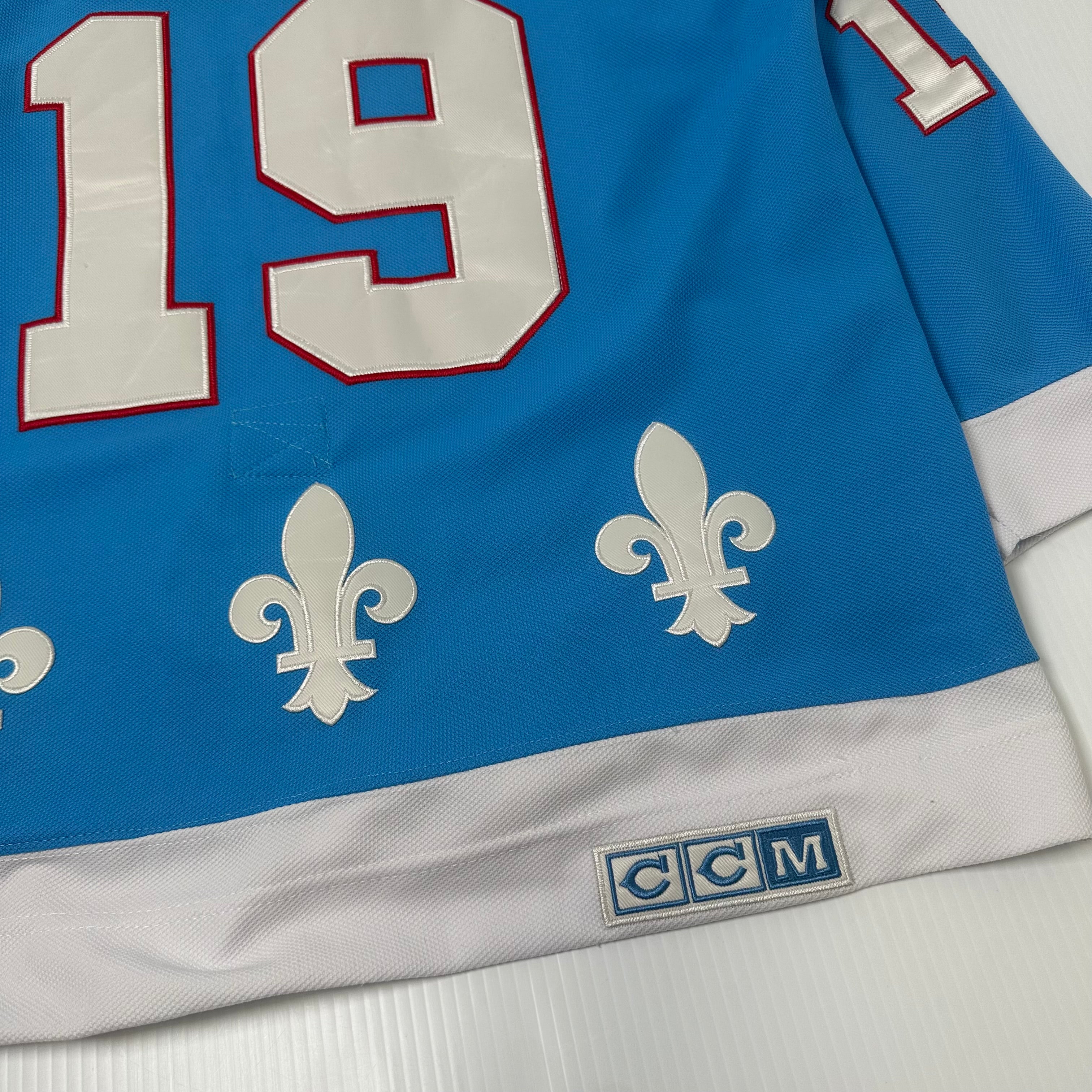 CCM Quebec Nordiques Sakic #19 NHL Hockey Jersey 50