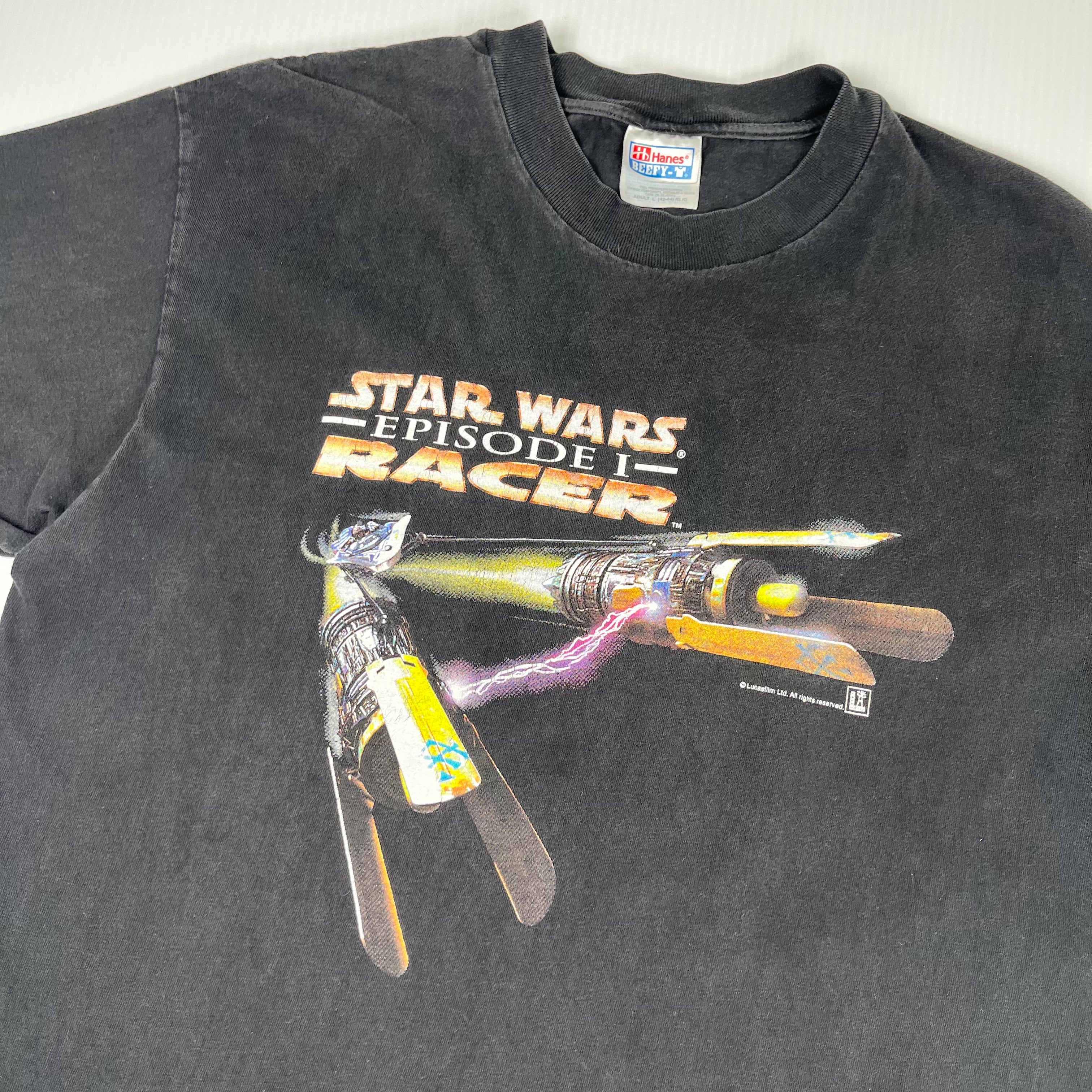 Vintage Star Wars Episode 1 Racer Tee L