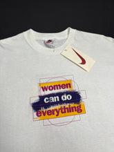 Load image into Gallery viewer, 90s Deadstock Nike “Women Can Do Everything” Tee L
