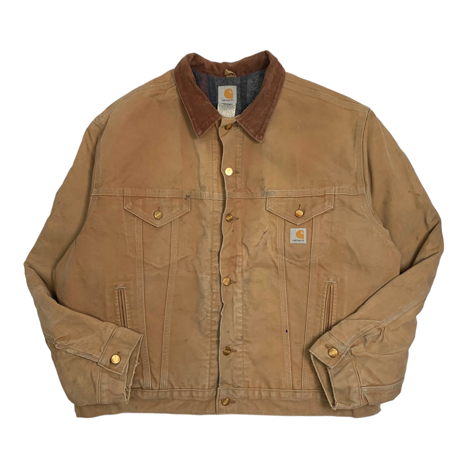 Carhartt J148 Tan Denim Jacket XXL