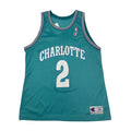 Vintage Champion Charlotte Hornets Johnson #2 NBA Jersey XL