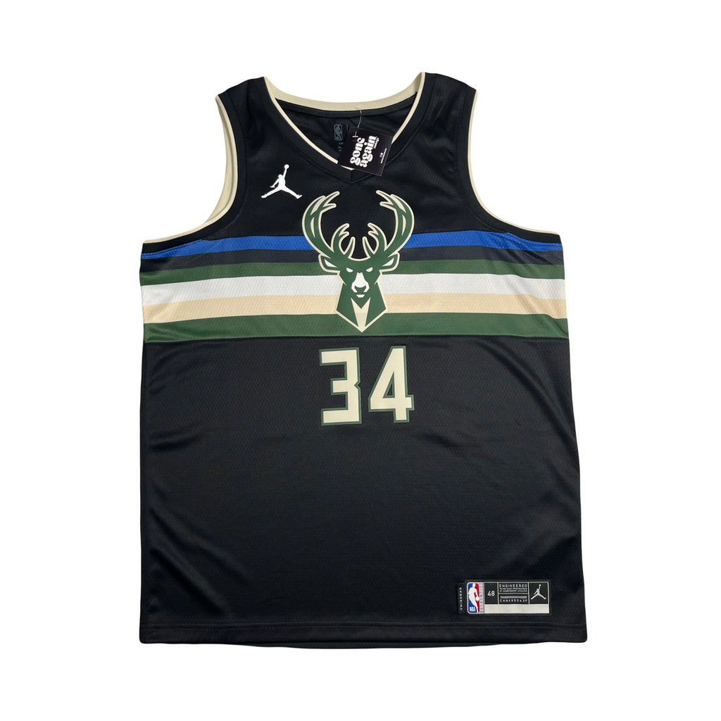 Air Jordan Milwaukee Bucks Giannis Antetokounmpo Jersey L