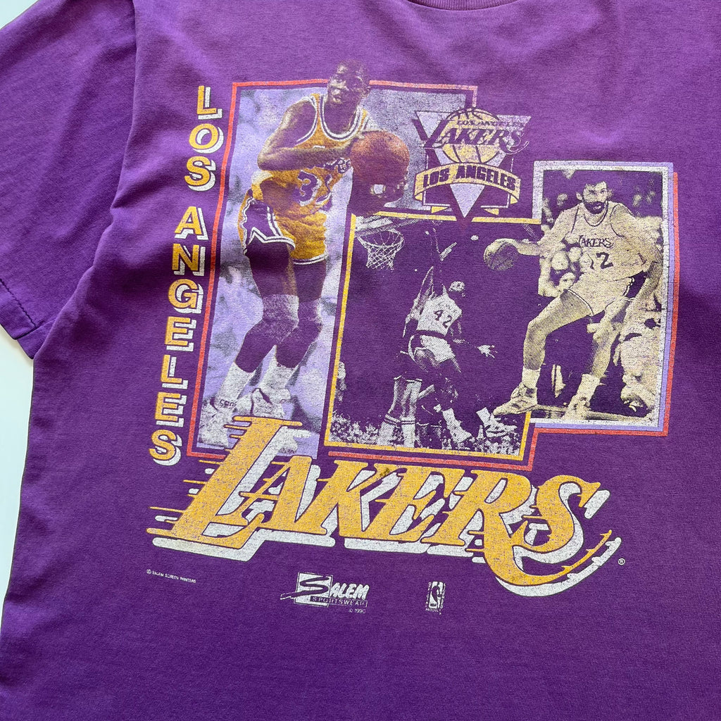 Vintage Salem Sportswear Los Angeles Lakers Faded Graphic Tee XL