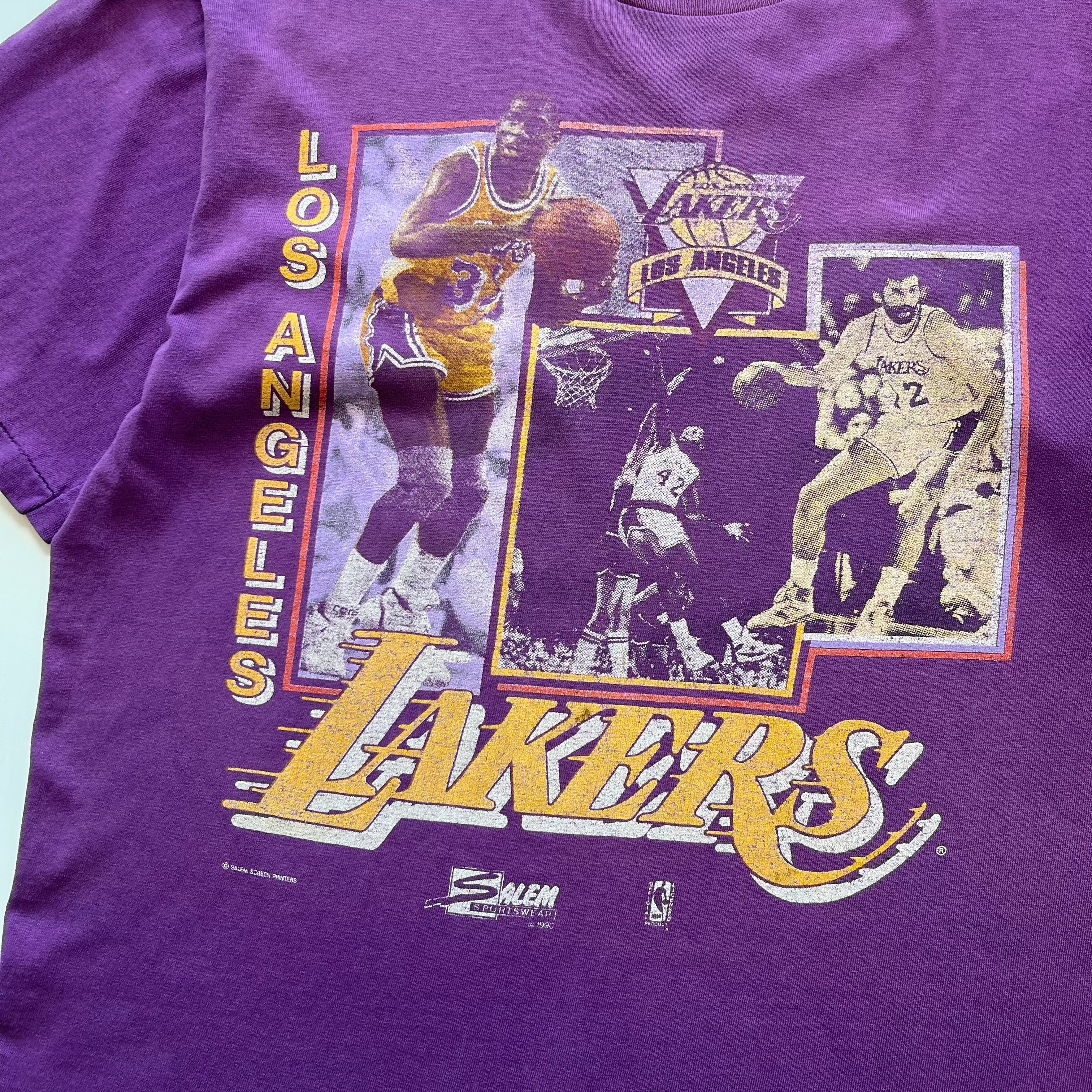 Vintage Salem Sportswear Los Angeles Lakers Faded Graphic Tee XL