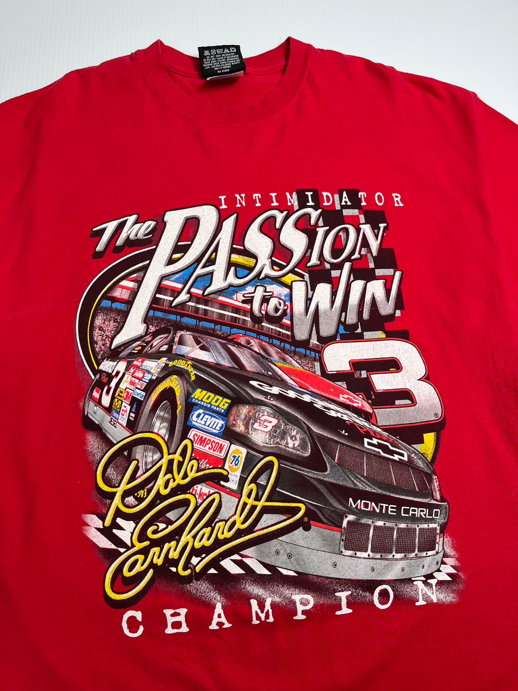 Dale Earnhardt Passion To Win NASCAR Racing Tee XL