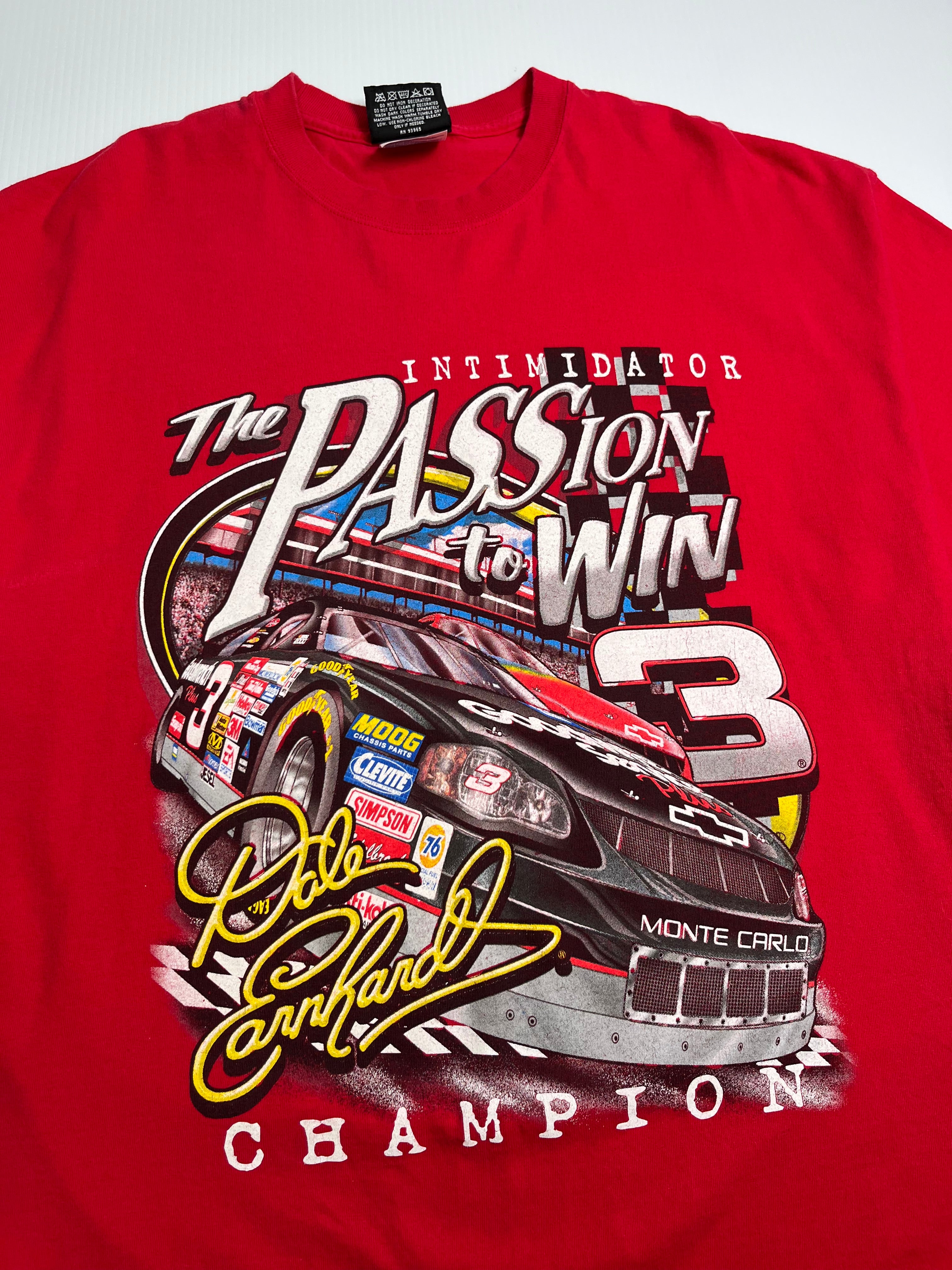 Dale Earnhardt Passion To Win NASCAR Racing Tee XL