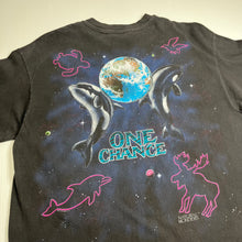 Load image into Gallery viewer, 1992 Harlequin One Earth One Chance AOP Graphic Tee L
