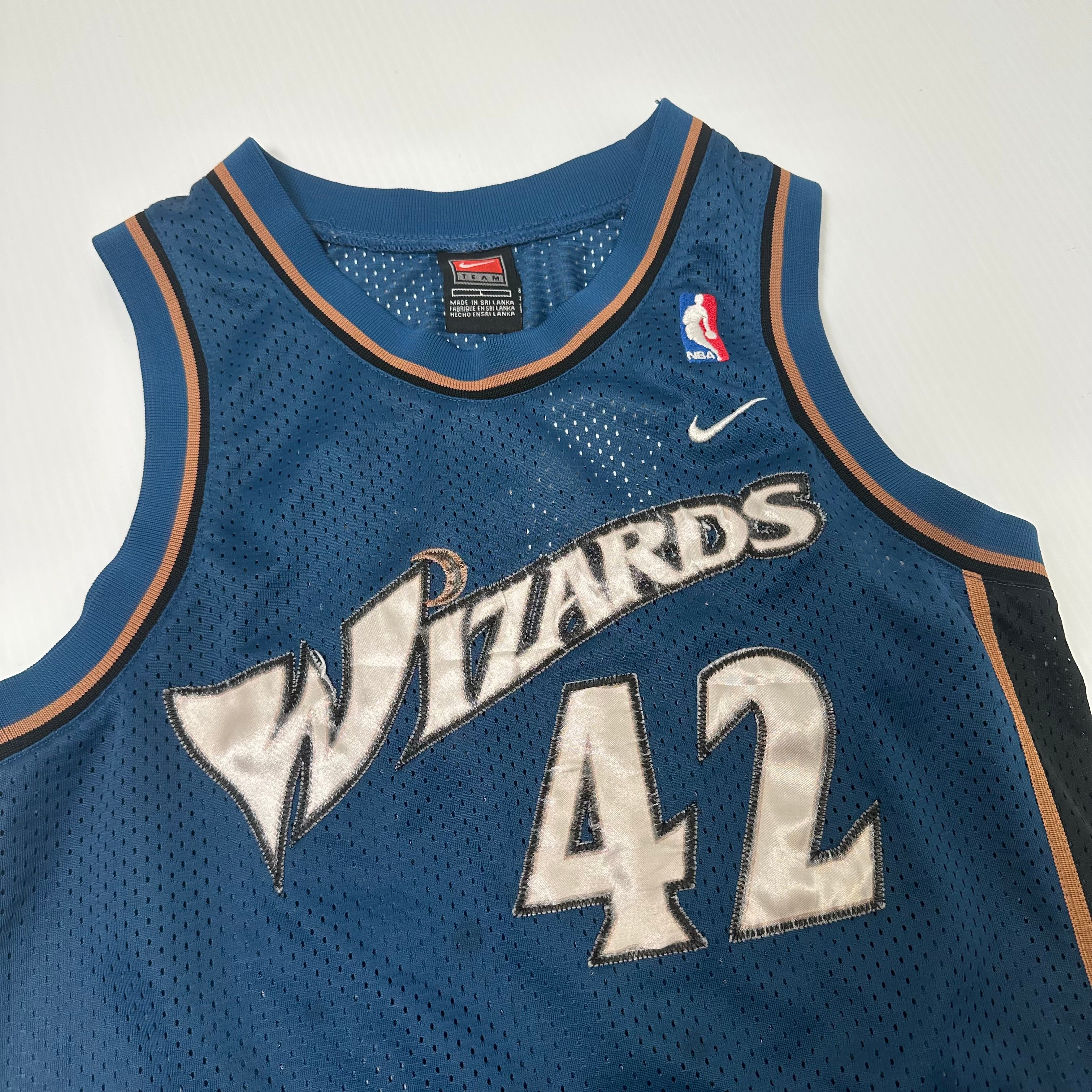 Vintage Nike Washington Wizards Stackhouse #42 NBA Jersey Youth L